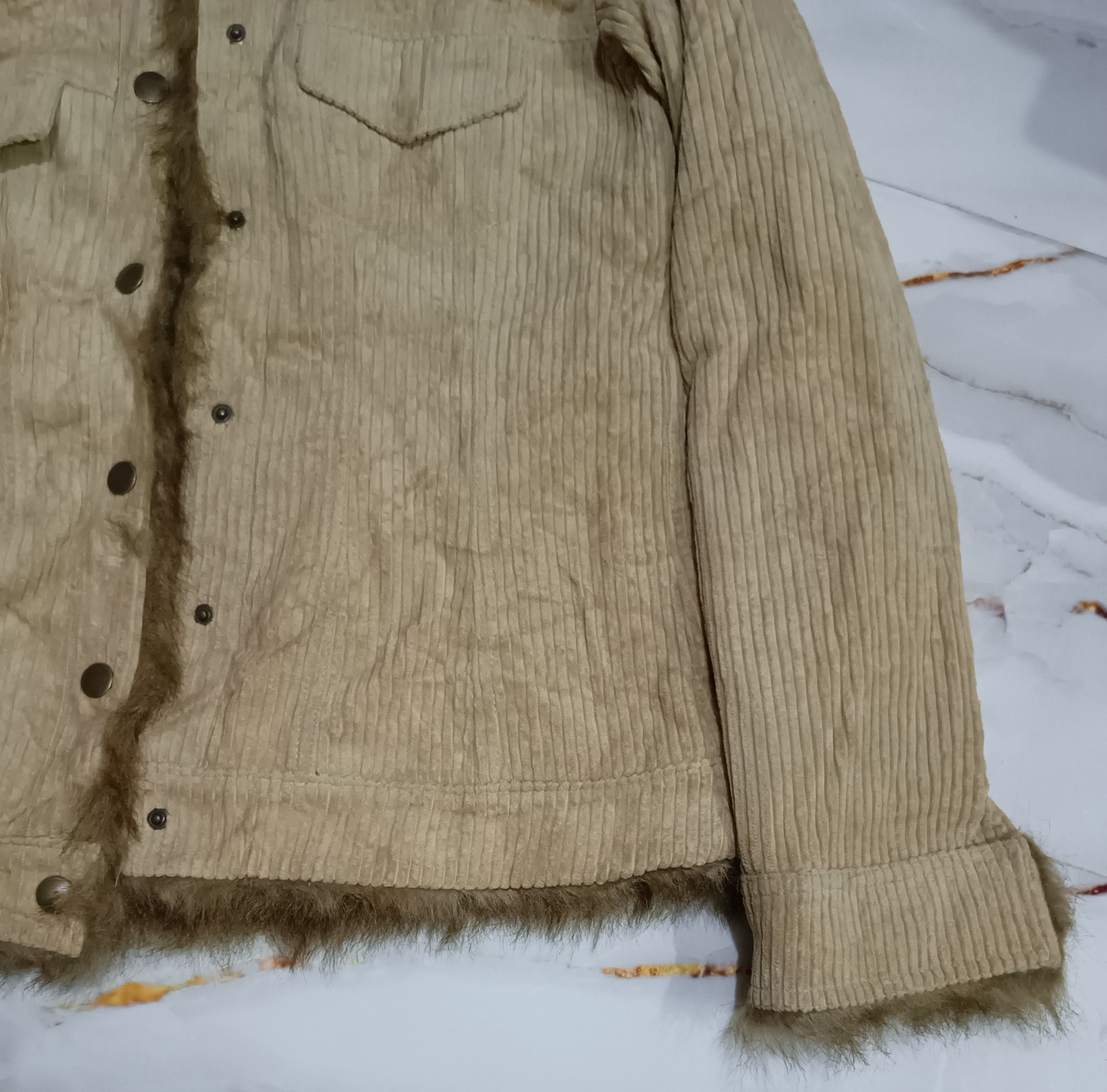 14th Addiction Japanese~ Crazy Fur Button Corduroy Jacket Size US S / EU 44-46 / 1 - 6 Thumbnail