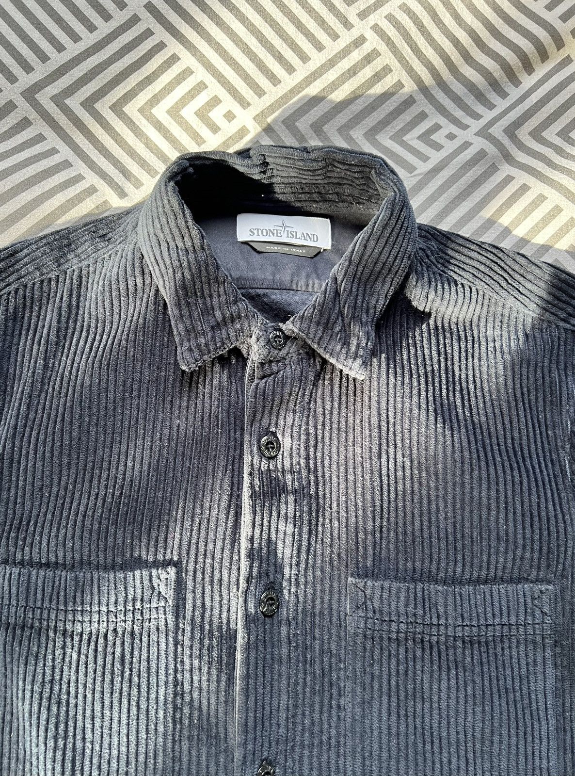 Stone Island Stone Island | Corduroy Overshirt | Black | Size S Size US S / EU 44-46 / 1 - 11 Thumbnail