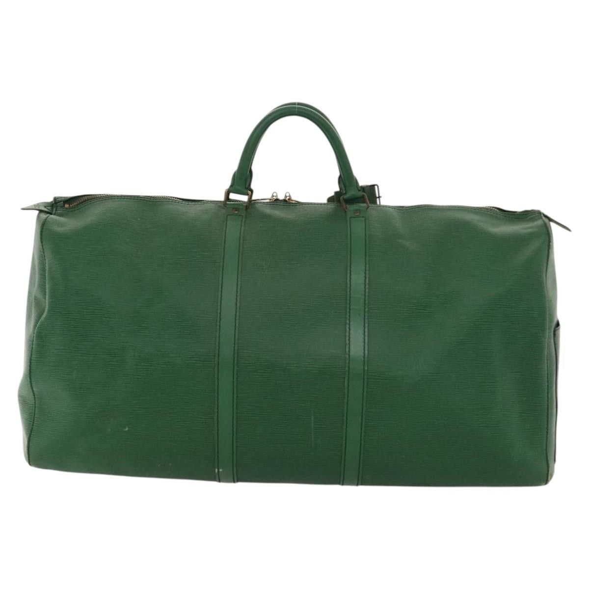 Louis Vuitton LOUIS VUITTON Epi Keepall 60 Boston Bag Green M42944 Size ONE SIZE - 2 Thumbnail