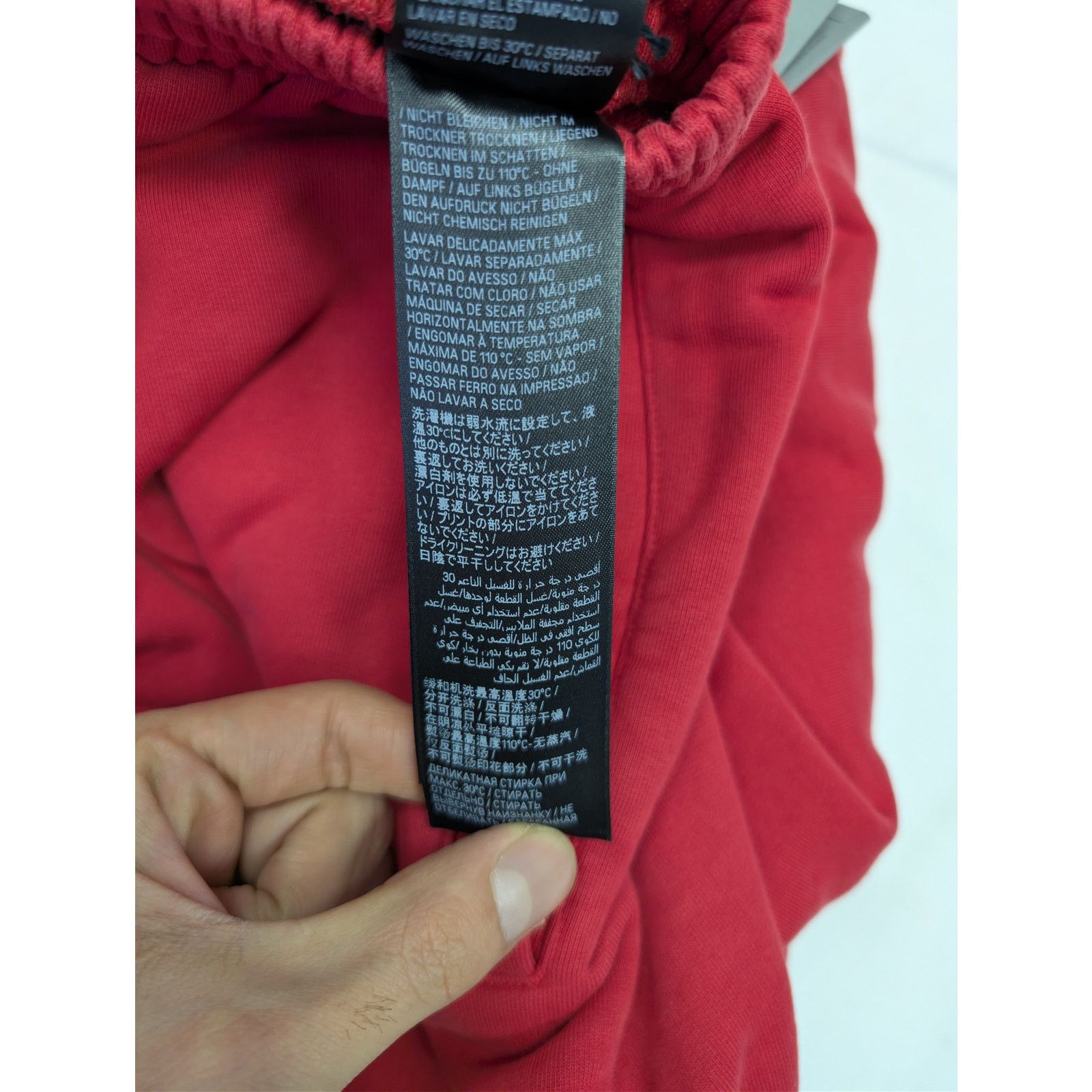 Balenciaga o1rshd1 Baggy Sweatpants Trousers in Red/black Size US 30 / EU 46 - 18 Thumbnail