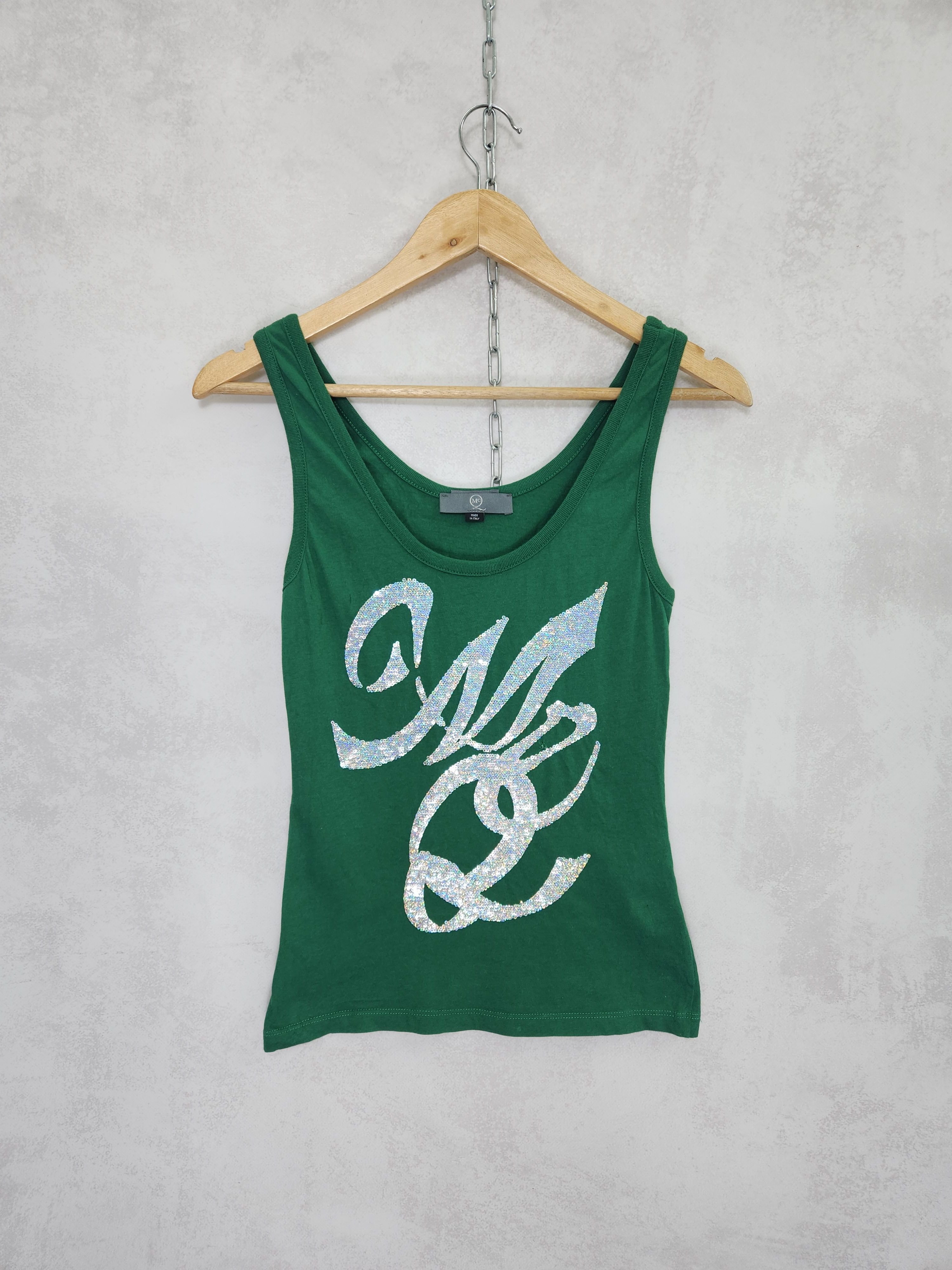 Alexander McQueen Alexander mcqueen green big logo tank top size XS Size XS / US 0-2 / IT 36-38 - 1 Thumbnail