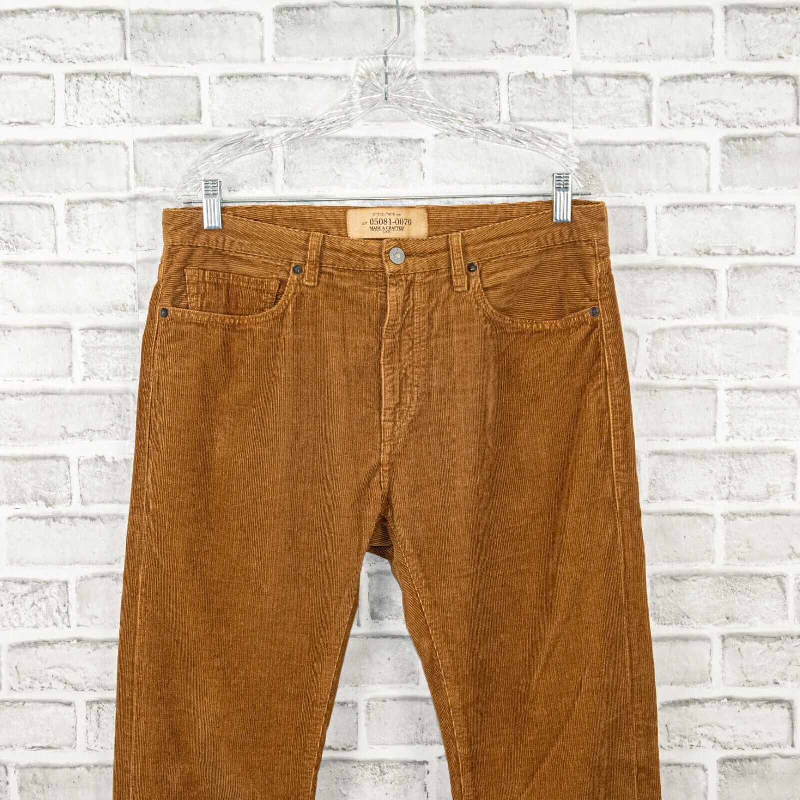Levi's Levi's MADE & CRAFTED Tack Slim Corduroy Jean Pants Brown Size US 34 / EU 50 - 4 Thumbnail