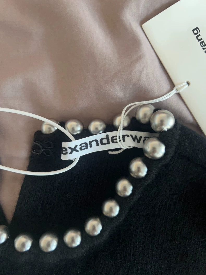 Alexander Wang Alexander Wang Wool Cashmere Pearl Sweater- Size XS / US 0-2 / IT 36-38 - 3 Thumbnail