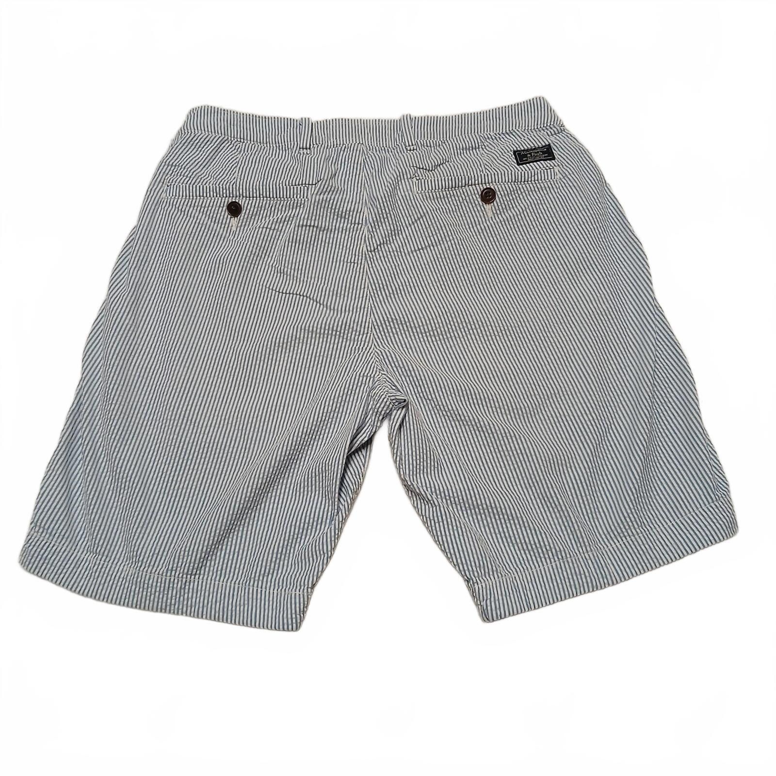 Abercrombie & Fitch Abercrombie & Fitch Men's Sz 31 Blue White Striped Shorts Size US 31 - 1 Thumbnail