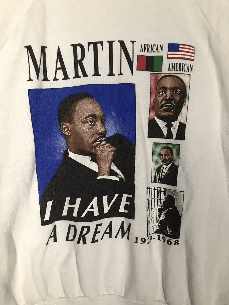 Vintage Vintage 80's Martin Luther King Sweatshirts Size US L / EU 52-54 / 3 - 4 Thumbnail