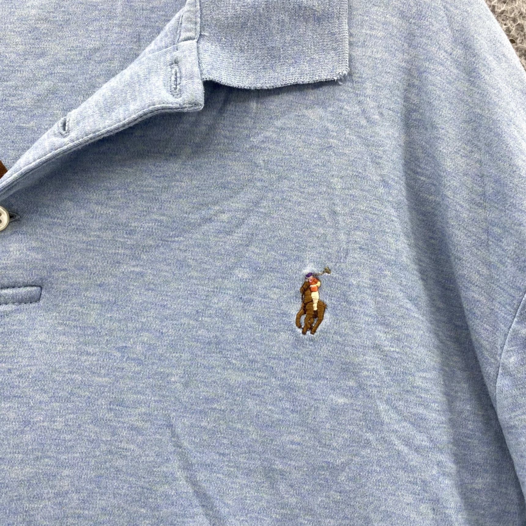 Ralph Lauren Ralph Lauren Polo Shirt Mens 2XL Blue Classic Fit Flash Pony 90s Academia Preppy Shirt Mens Classic Polo Blue 2XL 90s Flash Pony Size US XXL / EU 58 / 5 - 2 Thumbnail