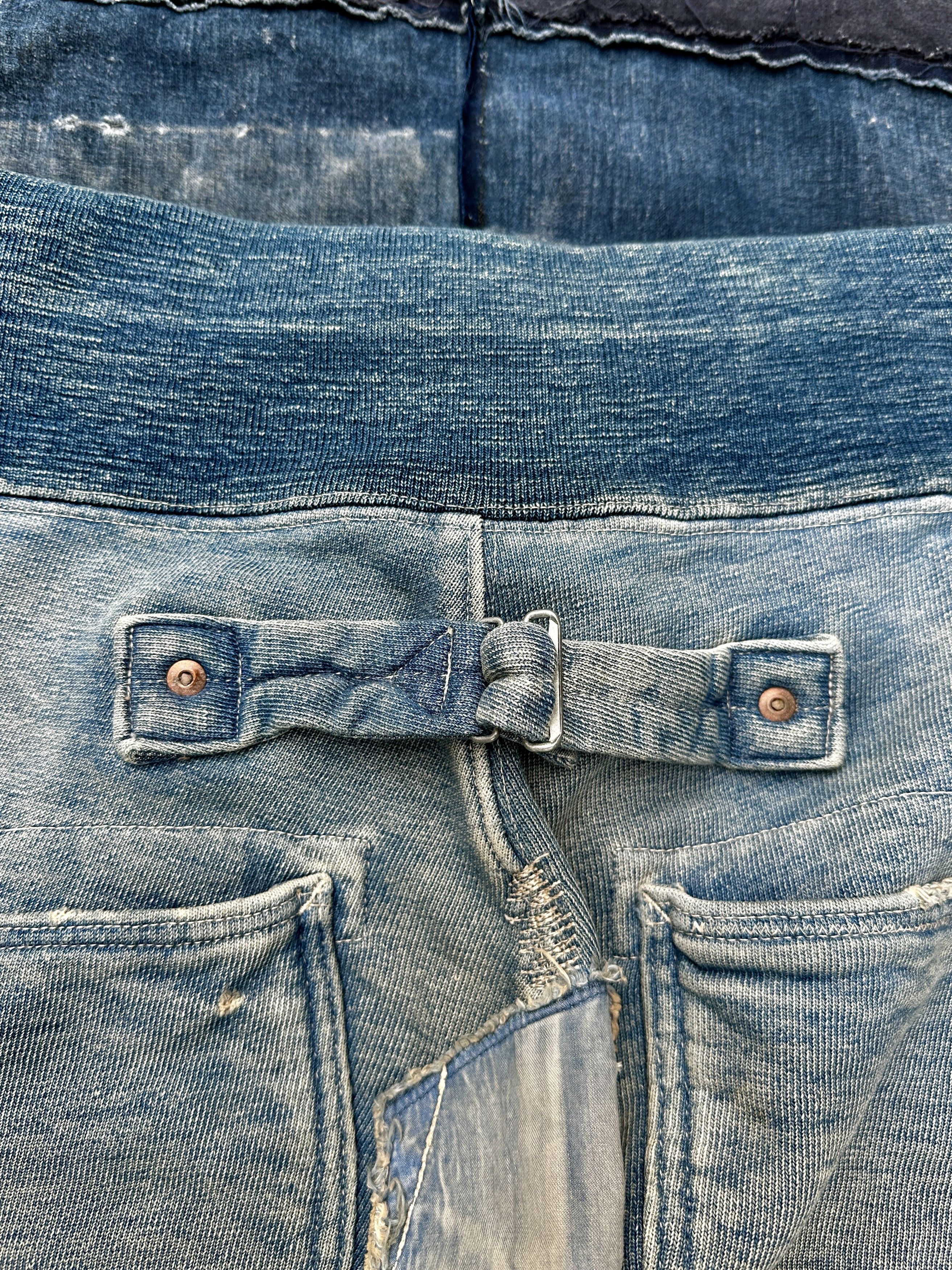 Kapital 2009 Buckleback denim Old man and the sea Boro Sweatpants Size US 36 / EU 52 - 10 Thumbnail