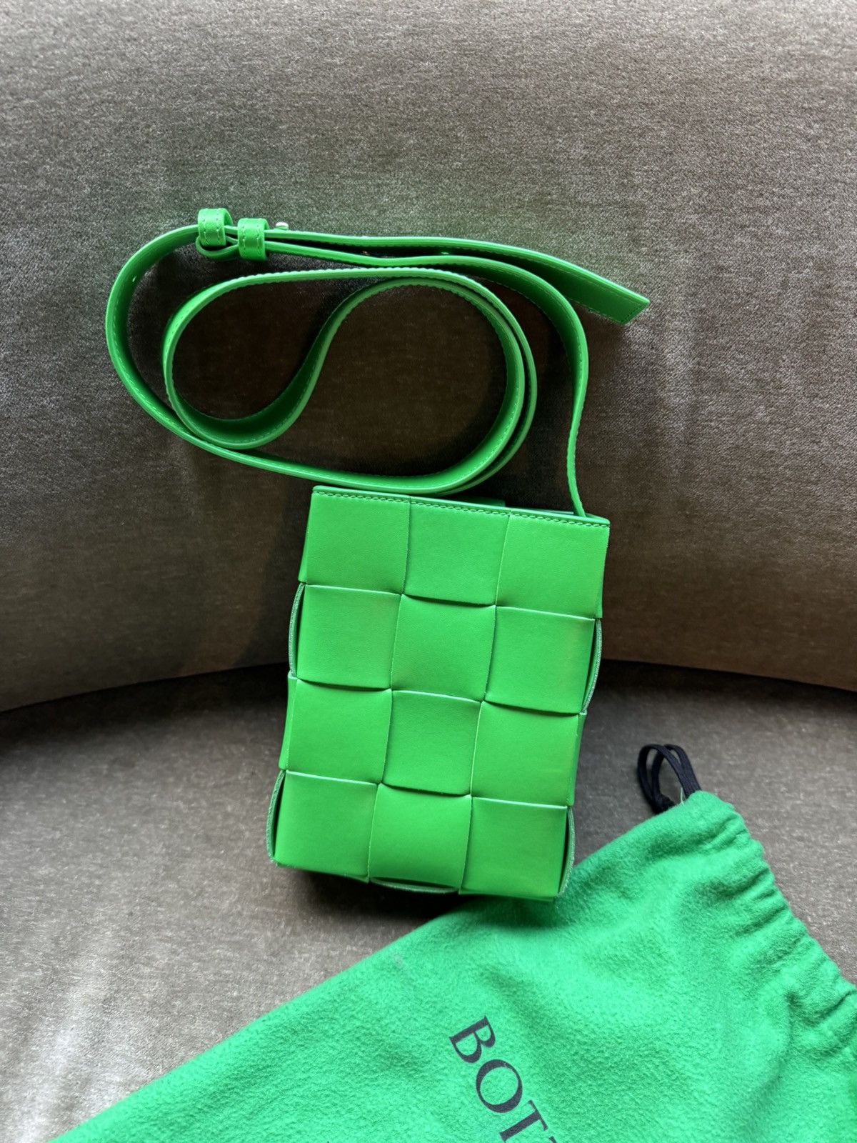 Bottega Veneta Bottega veneta Mini Cassette Crossbody Bag Green Size ONE SIZE - 3 Thumbnail