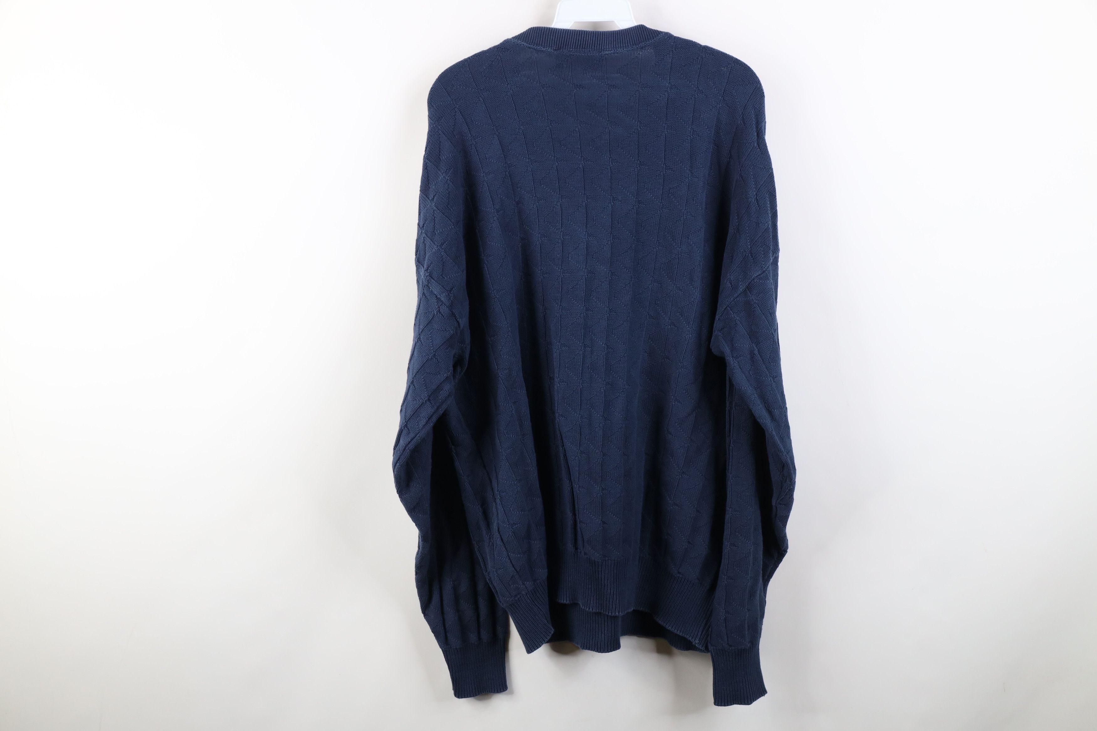 Vintage Vintage 90s Streetwear Triangle Geometric Knit Sweater USA Size US L / EU 52-54 / 3 - 10 Thumbnail