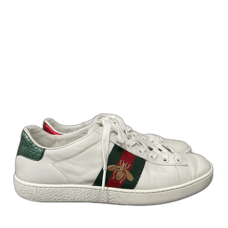 Gucci Gucci Bee White Sneakers Size 35 Size US 5 / IT 35 - 1 Thumbnail