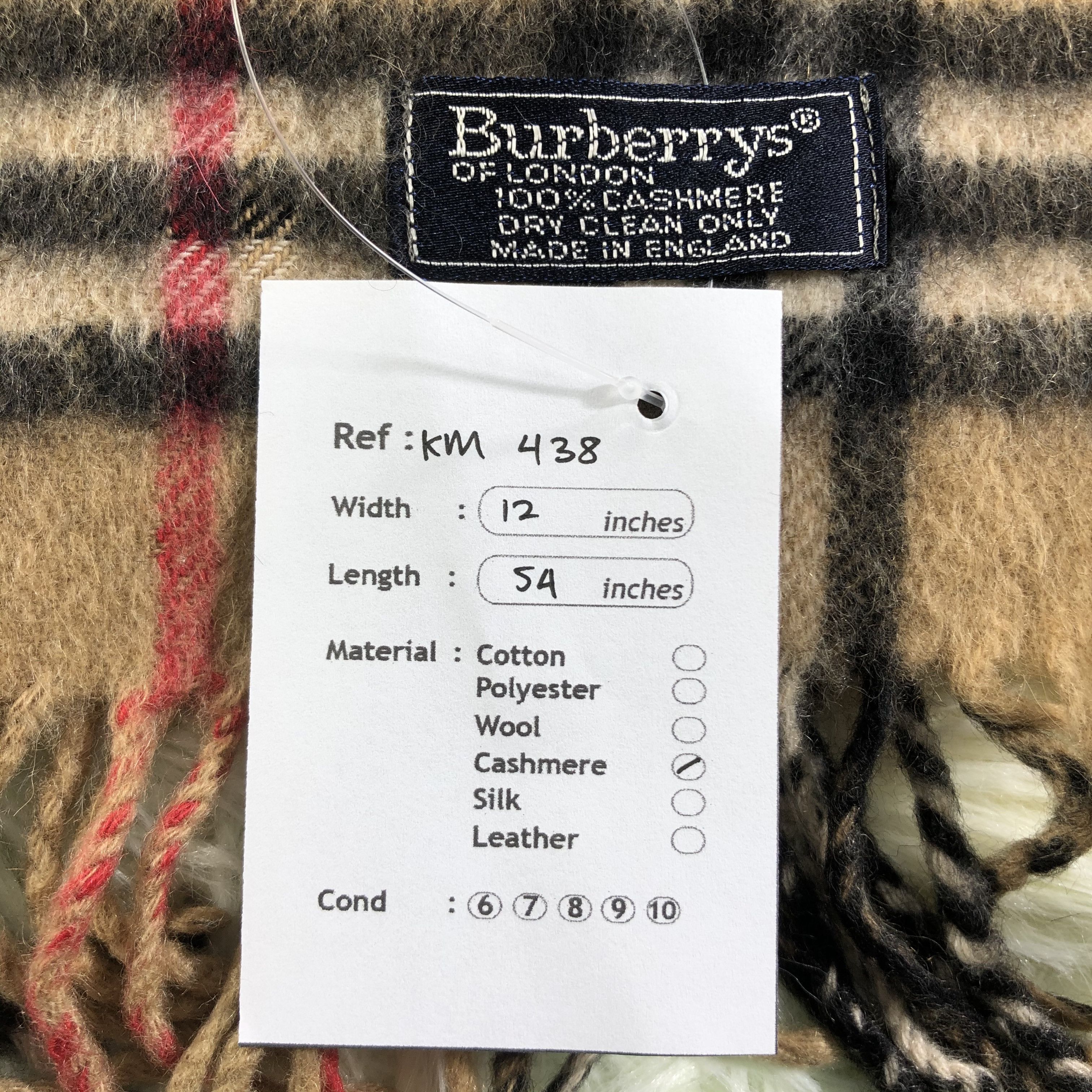 Burberry × Vintage Burberry Scarf / Muffler / Neckwear - KM438 Size ONE SIZE - 6 Thumbnail