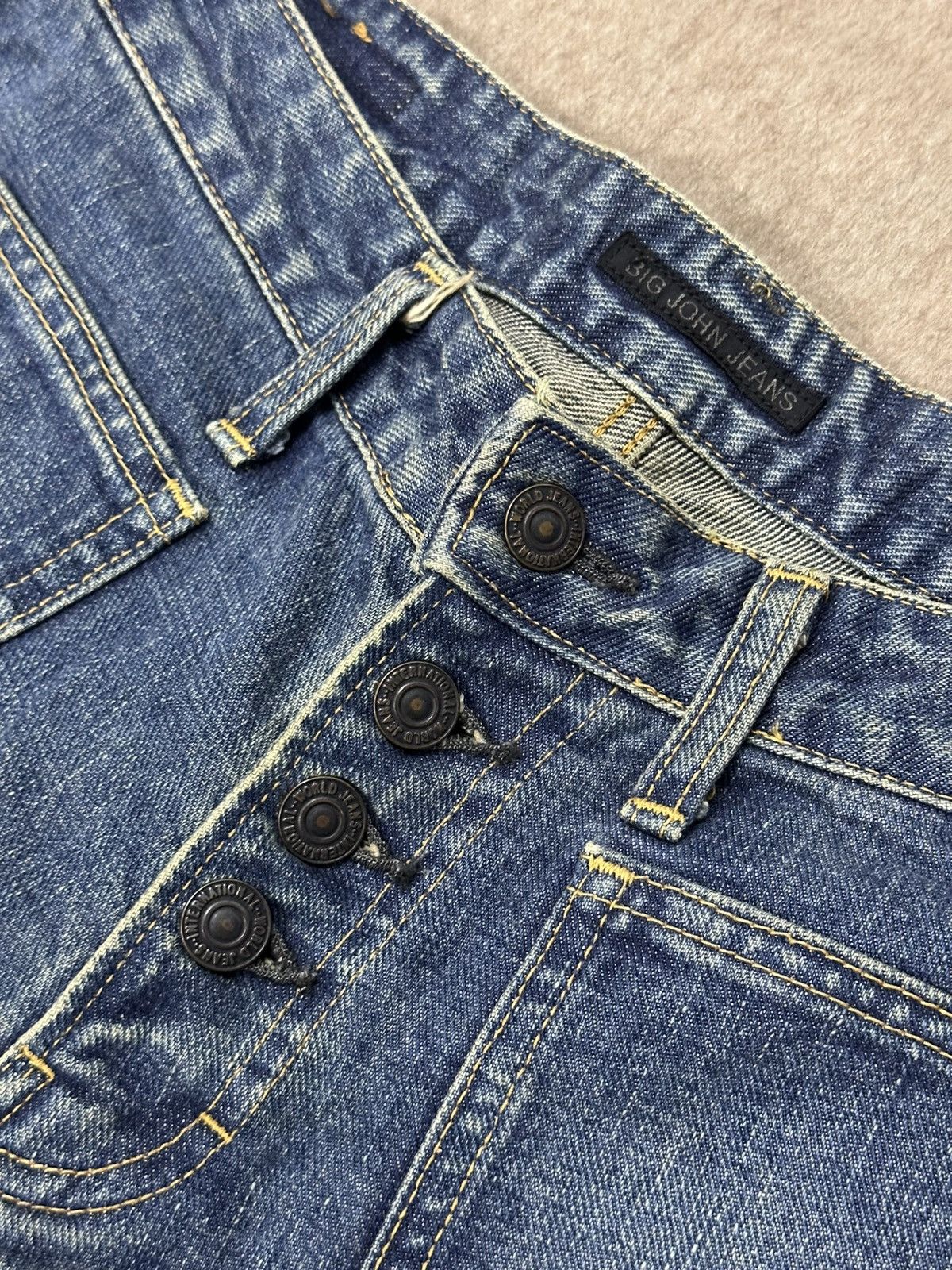 Big John × Japanese Brand × Vintage Vintage Big John Flare Bell Bottom Jean (Scovil Button) Size US 29 - 11 Thumbnail