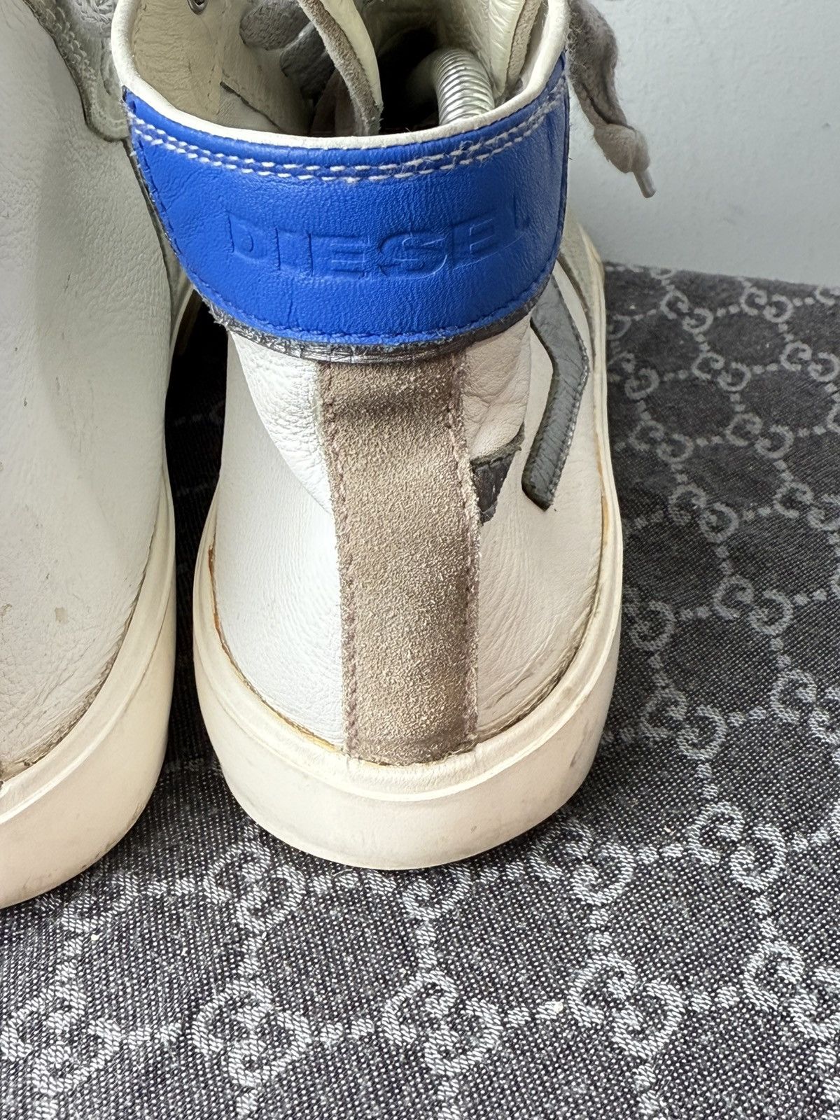 Diesel Vintage Diesel High Top Design Suede Sneakers Size US 8 / EU 41 - 11 Thumbnail