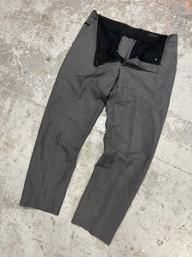Prada AW2015 Prada Grey Wool Checked Minimalist Tailored Pants Size US 31 - 6 Thumbnail