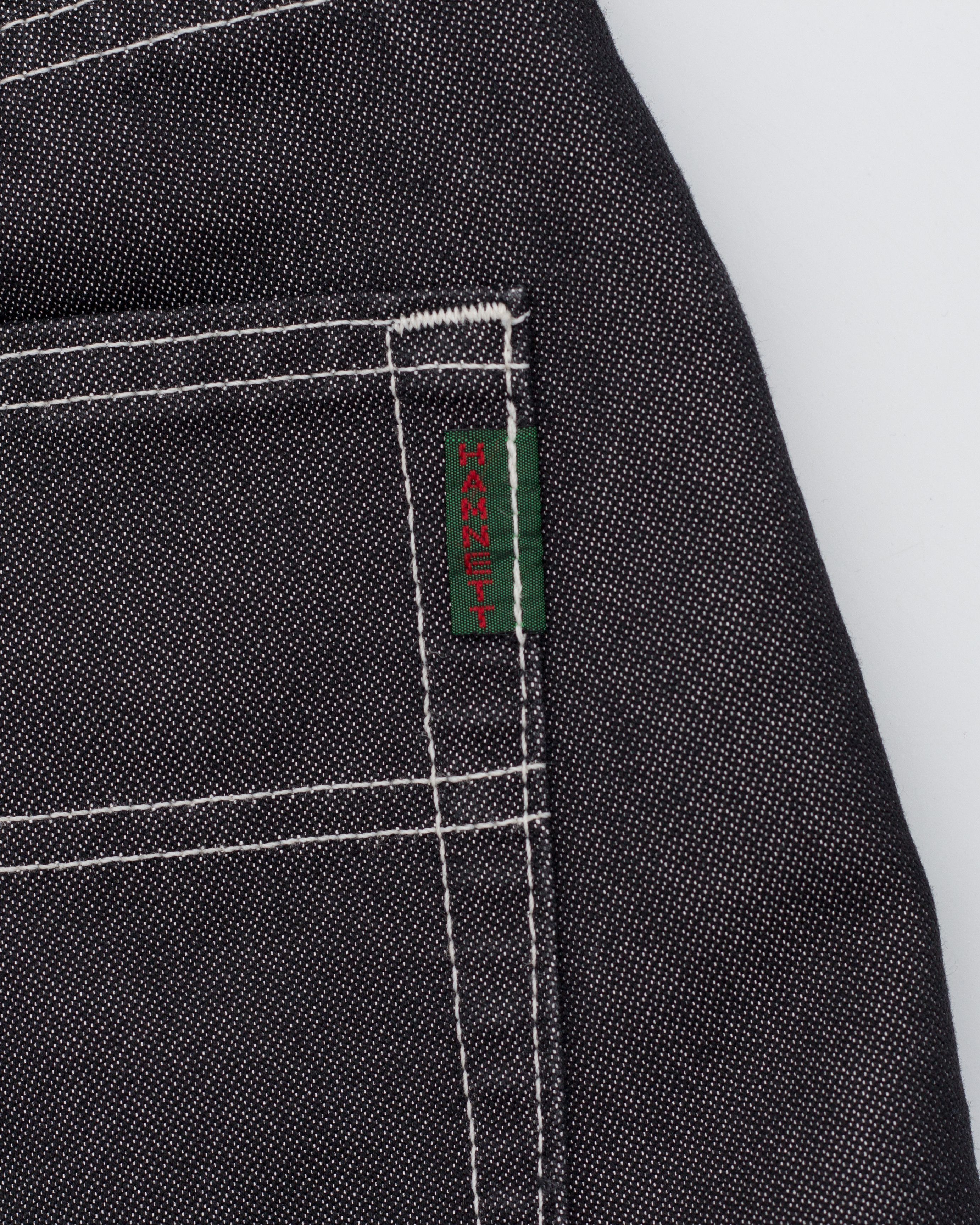 Katharine Hamnett London Vintage Graphite Shine Button Fly Straight Leg Denim Size US 30 / EU 46 - 8 Thumbnail