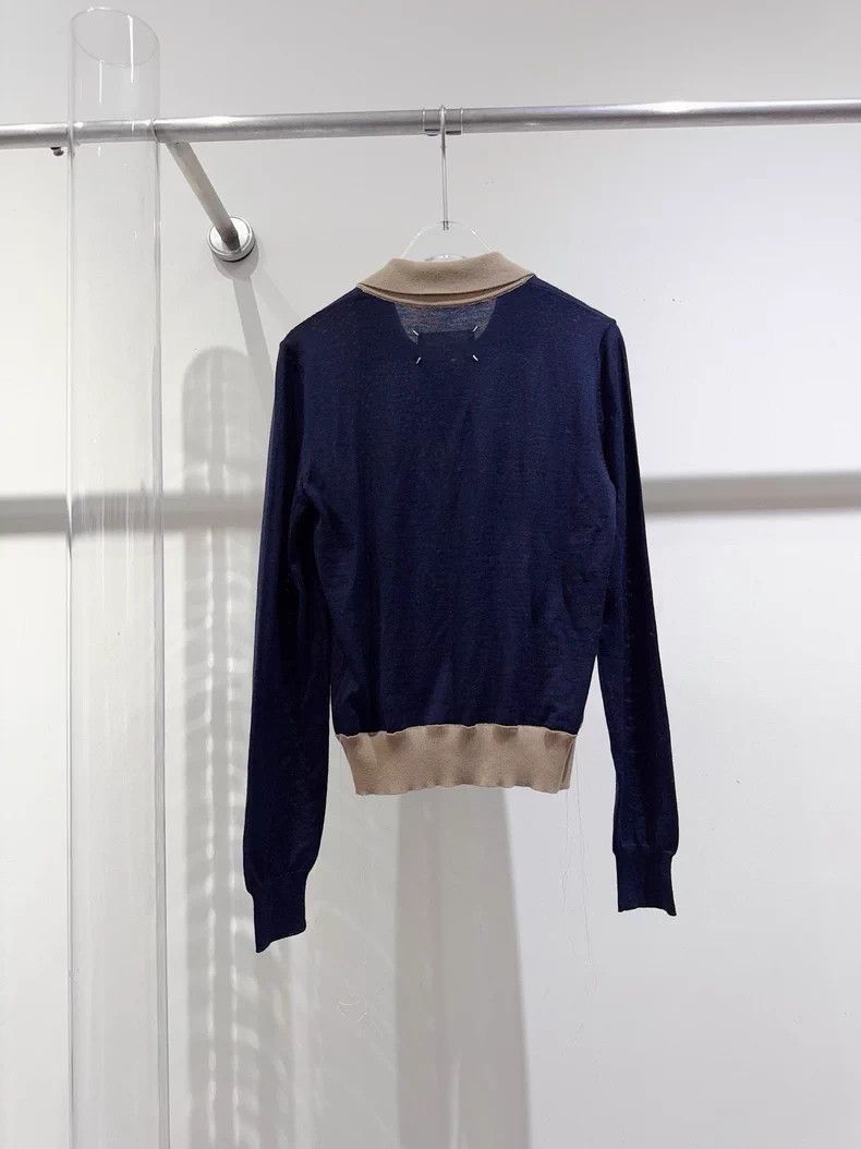 Maison Margiela MM6 Margiela Knitted Top in Dark Blue-2506 Size S / US 4 / IT 40 - 2 Thumbnail