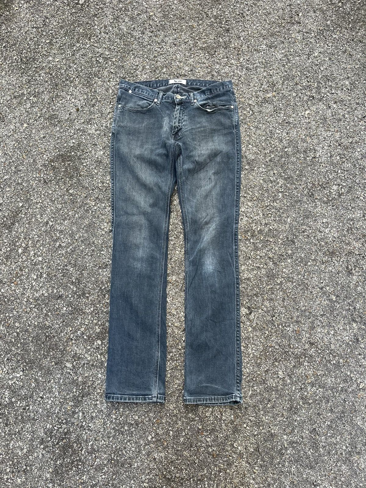 Acne Studios Acne studios Max Man Ray Slim Denim Washed Faded Jeans Size US 31 - 1 Thumbnail