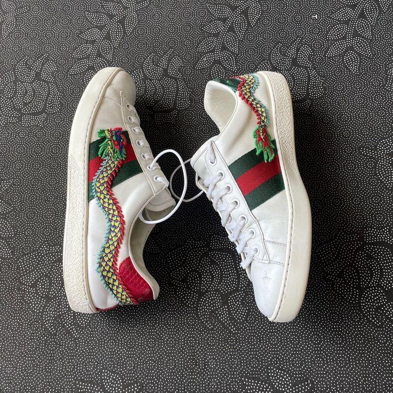 Gucci Gucci Ace Embroidered Low-Top Sneakers -2508 Size US 7.5 / EU 40-41 - 6 Thumbnail