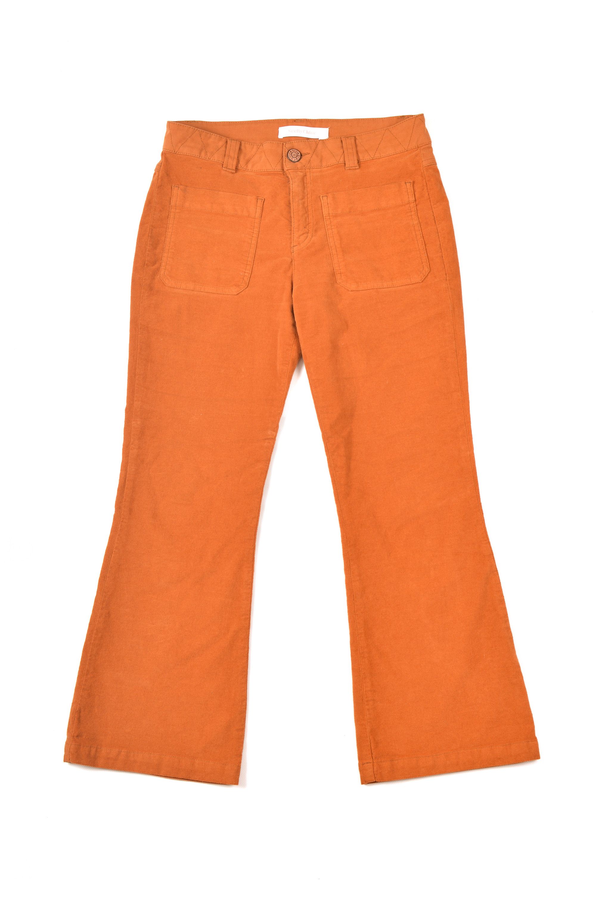 See by Chloe See By Chloe Front Pockets Cognac Brown Pants Size 27" / US 4 / IT 40 - 1 Thumbnail