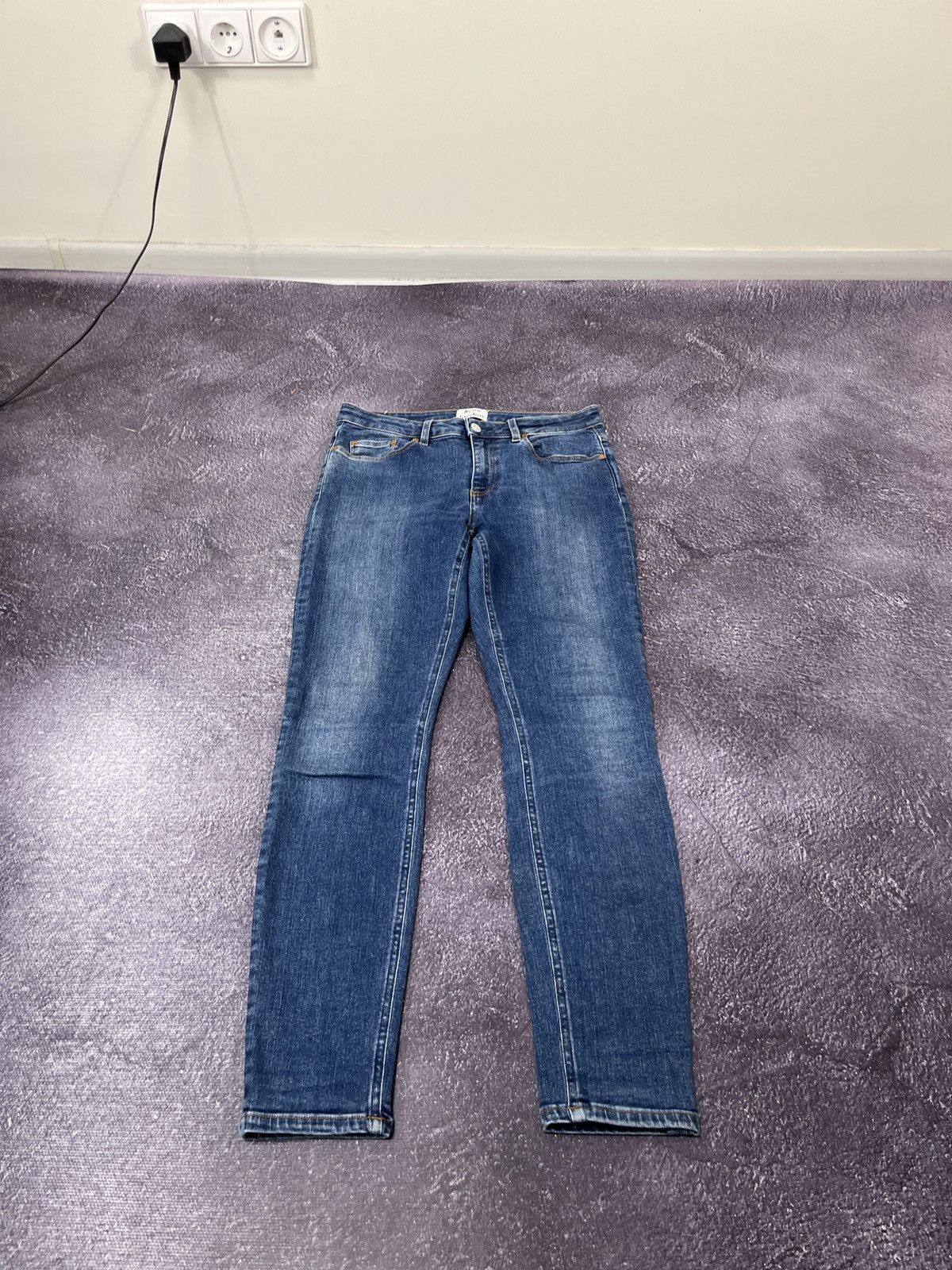 Acne Studios Acne Studios Skin 5 Dark VTG Blue Luxury Women’s Denim Jeans Size 28" / US 6 / IT 42 - 2 Thumbnail