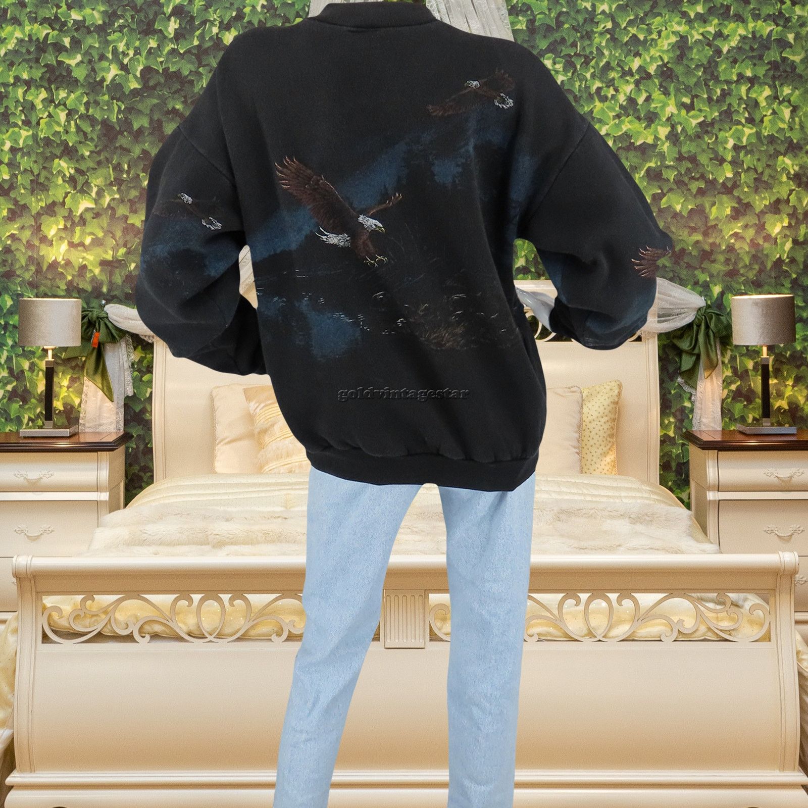 Other Vintage Eagle Scene USA Made Sweatshirt 2XL Size XXL / US 16-18 / IT 52-54 - 6 Thumbnail