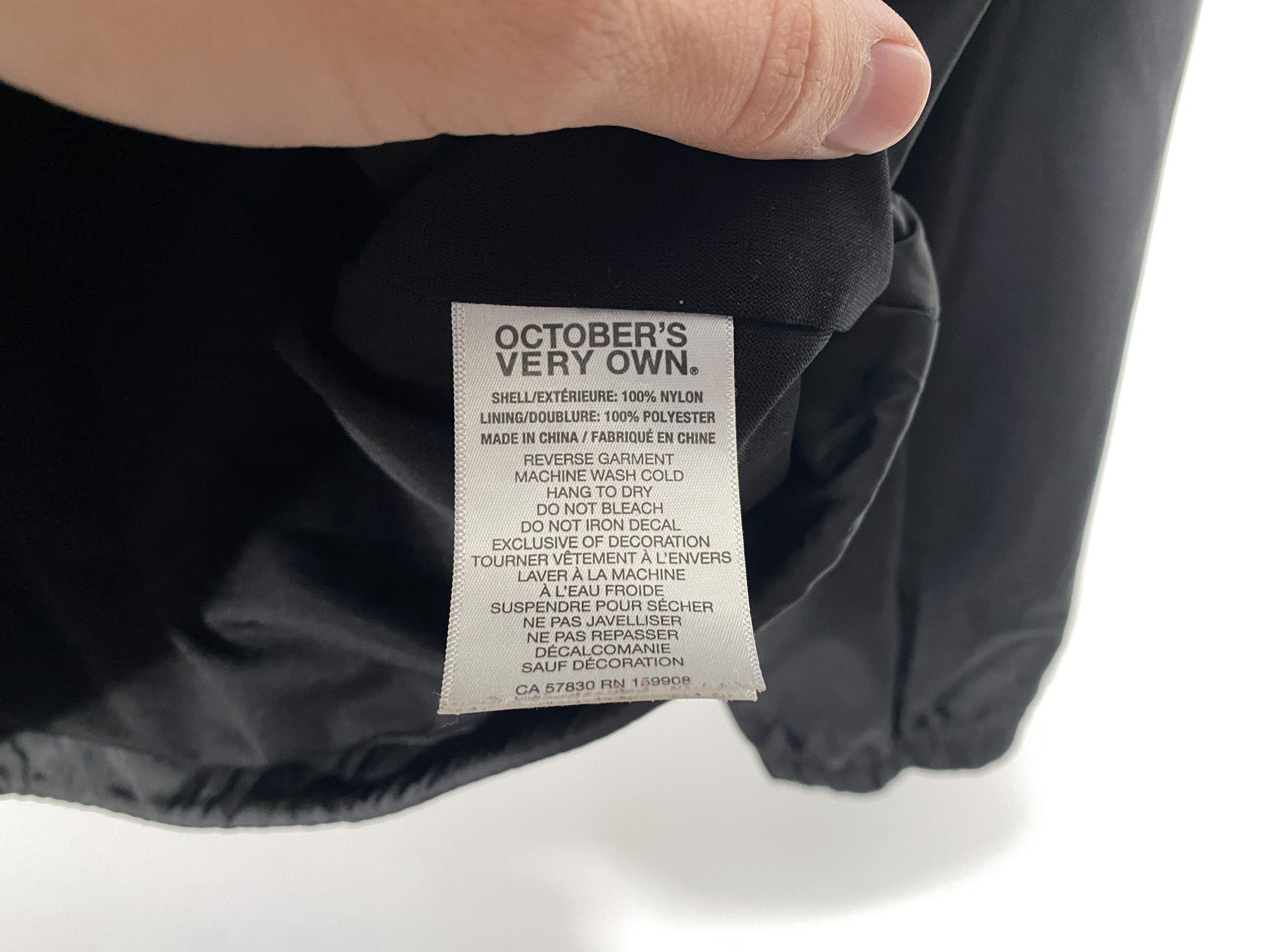October's Very Own Octobers Very Own Classic Logo Nylon Coach Jacket Black Size US S / EU 44-46 / 1 - 6 Thumbnail