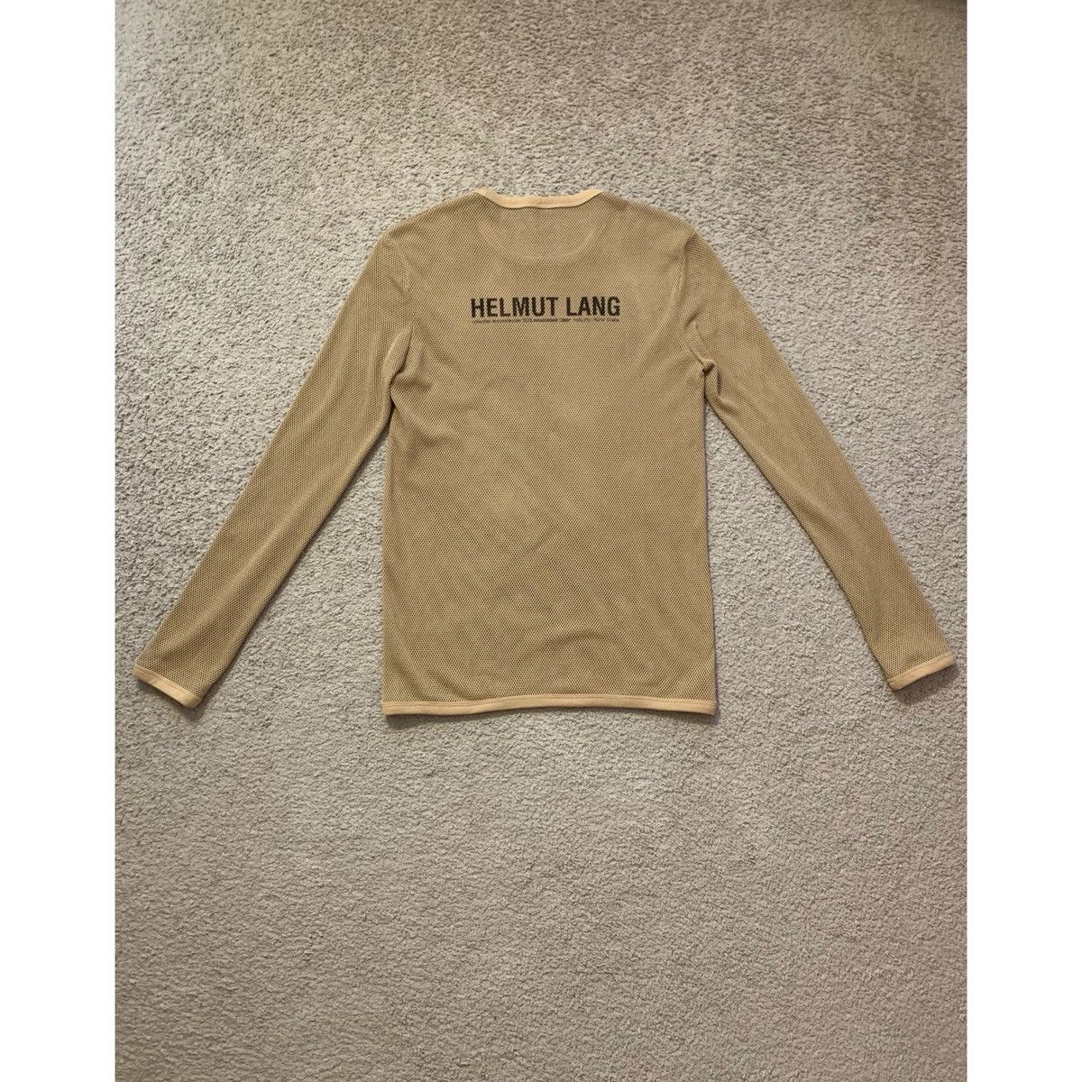 Helmut Lang HELMUT LANG BROWN LOGO MESH TOP Size US M / EU 48-50 / 2 - 11 Thumbnail