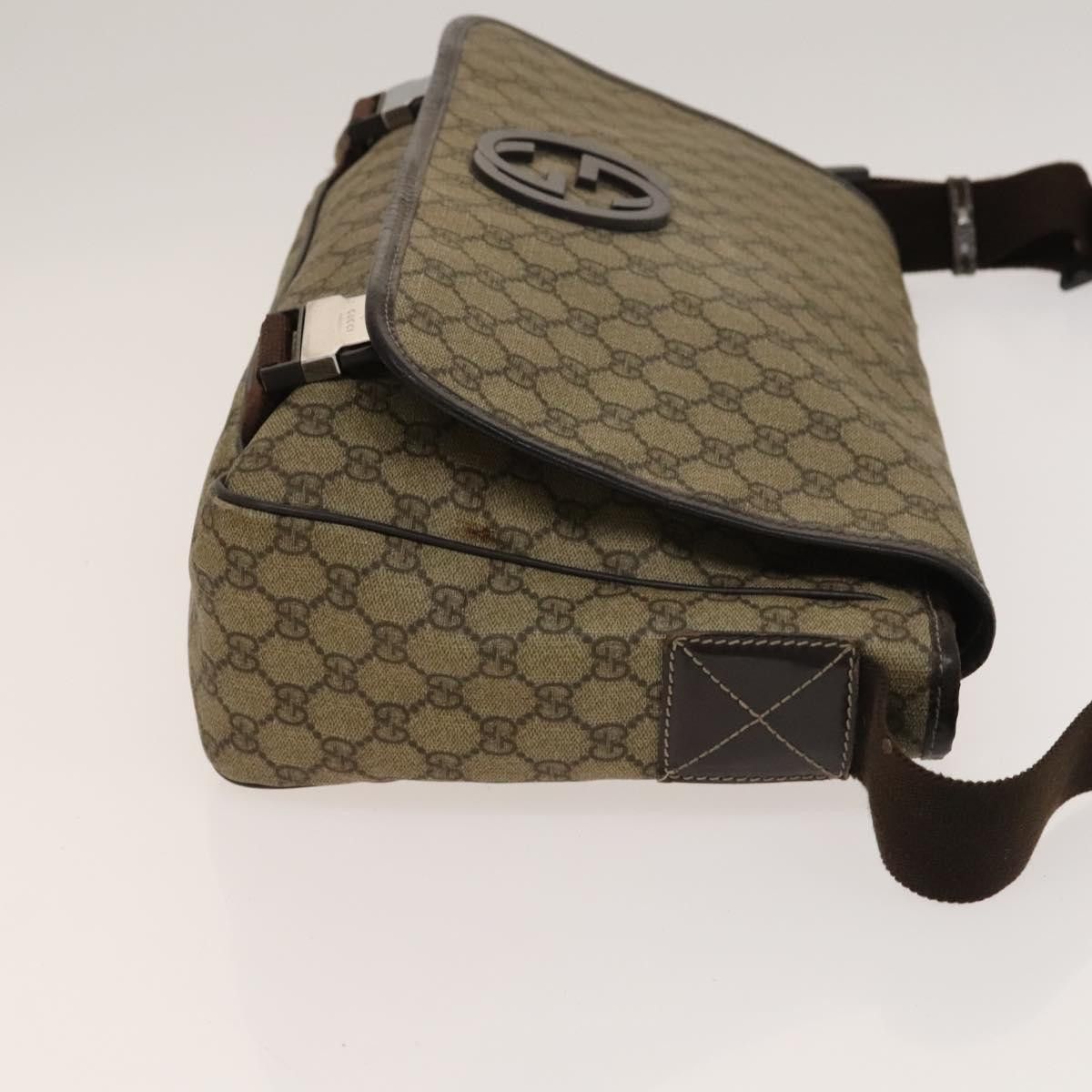 Gucci GUCCI GG Supreme Shoulder Bag Pvc Beige Silver Size ONE SIZE - 4 Thumbnail