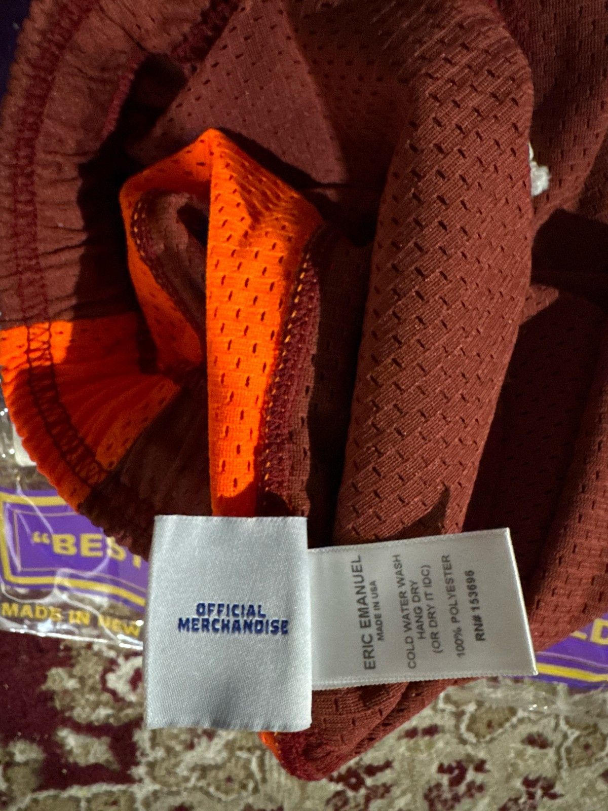 Eric Emanuel Eric Emanuel Shorts Men's Mesh Cinnamon/Shocking orange XL Size US 39 - 5 Thumbnail