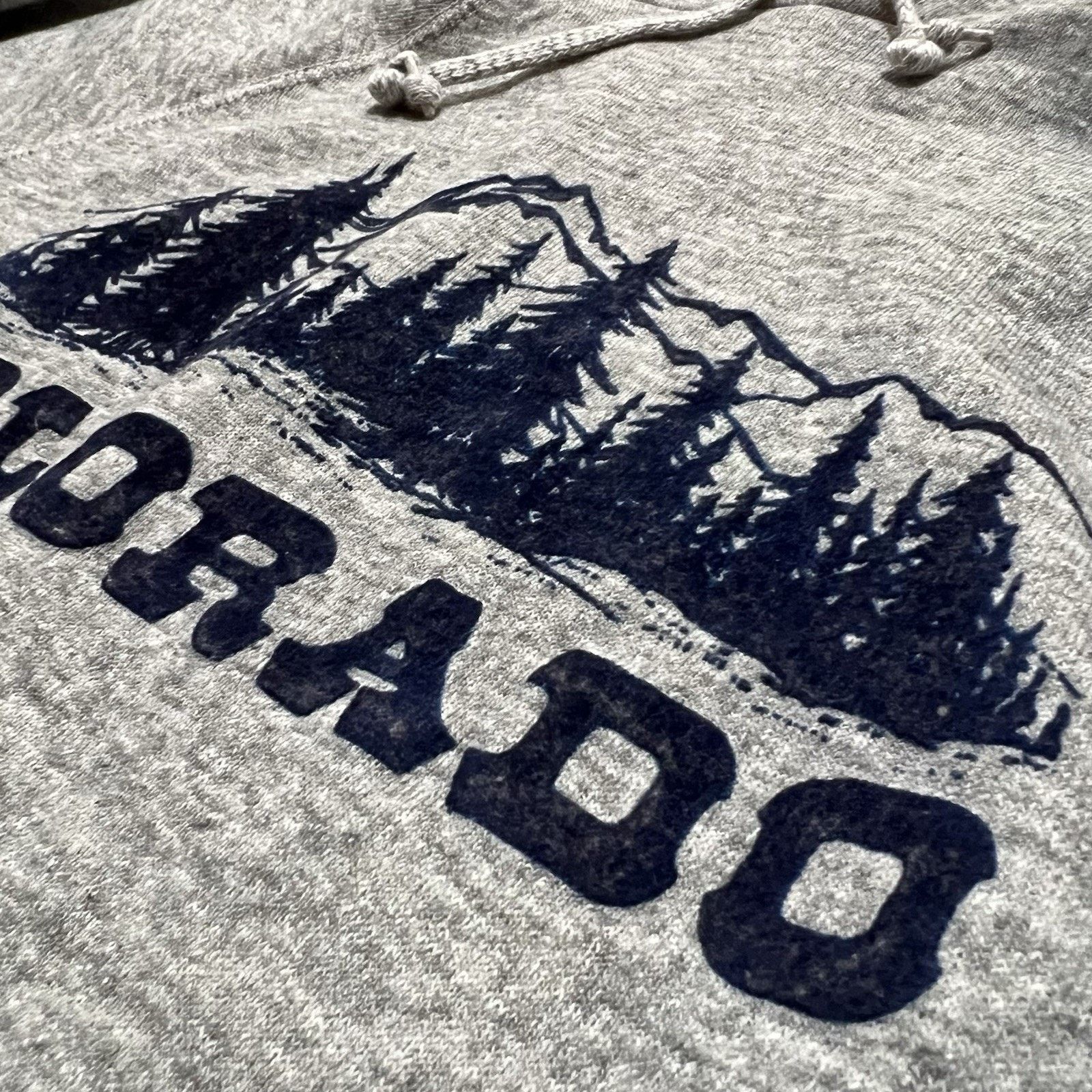 Other VTG 70s/80s Flock Print Colorado Spell Out Mountain Hoodie Size US L / EU 52-54 / 3 - 4 Thumbnail
