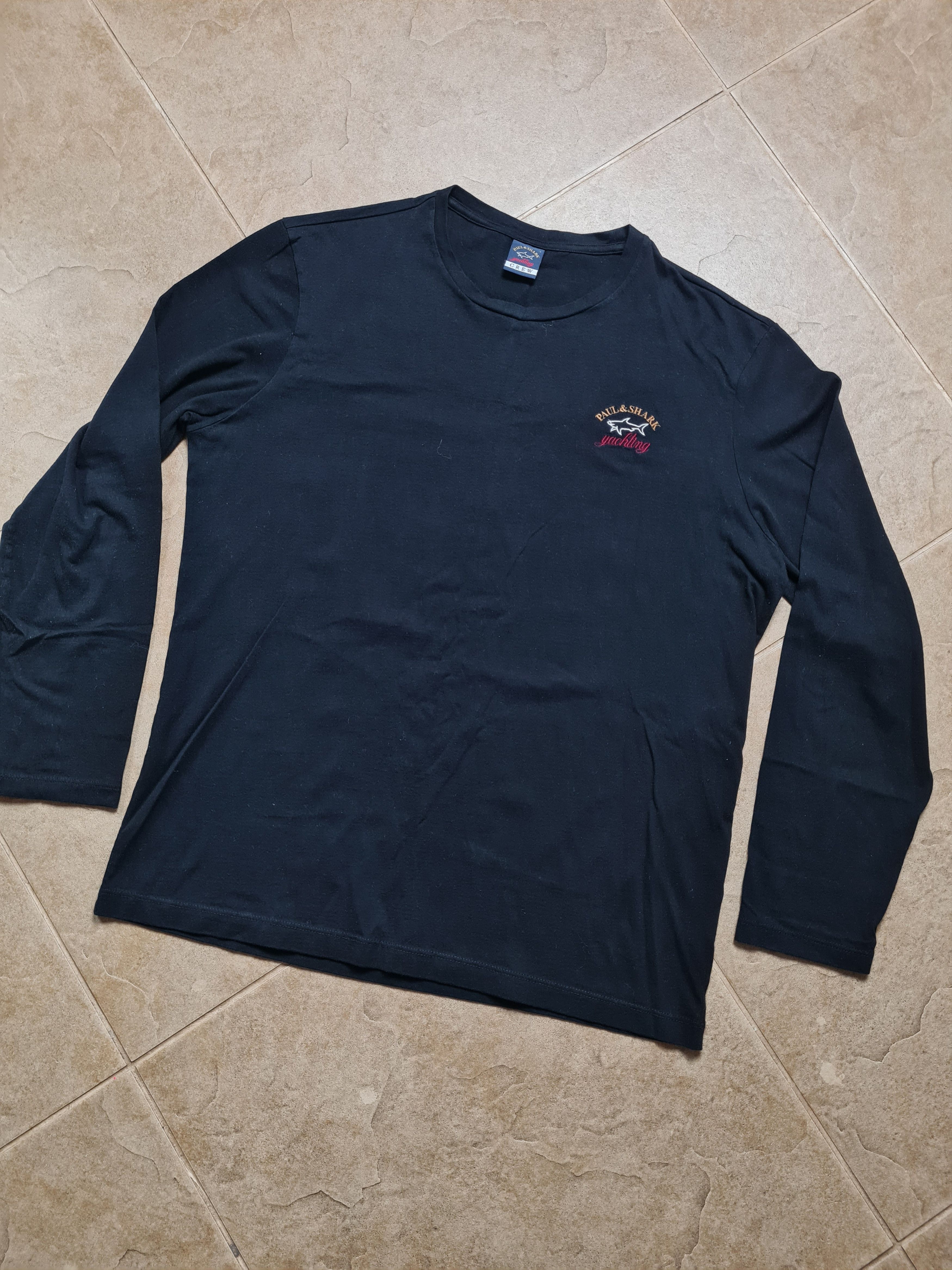 Paul & Shark Paul & Shark Long Sleeve T Shirt Black Italy Logo Size L Size US L / EU 52-54 / 3 - 5 Thumbnail