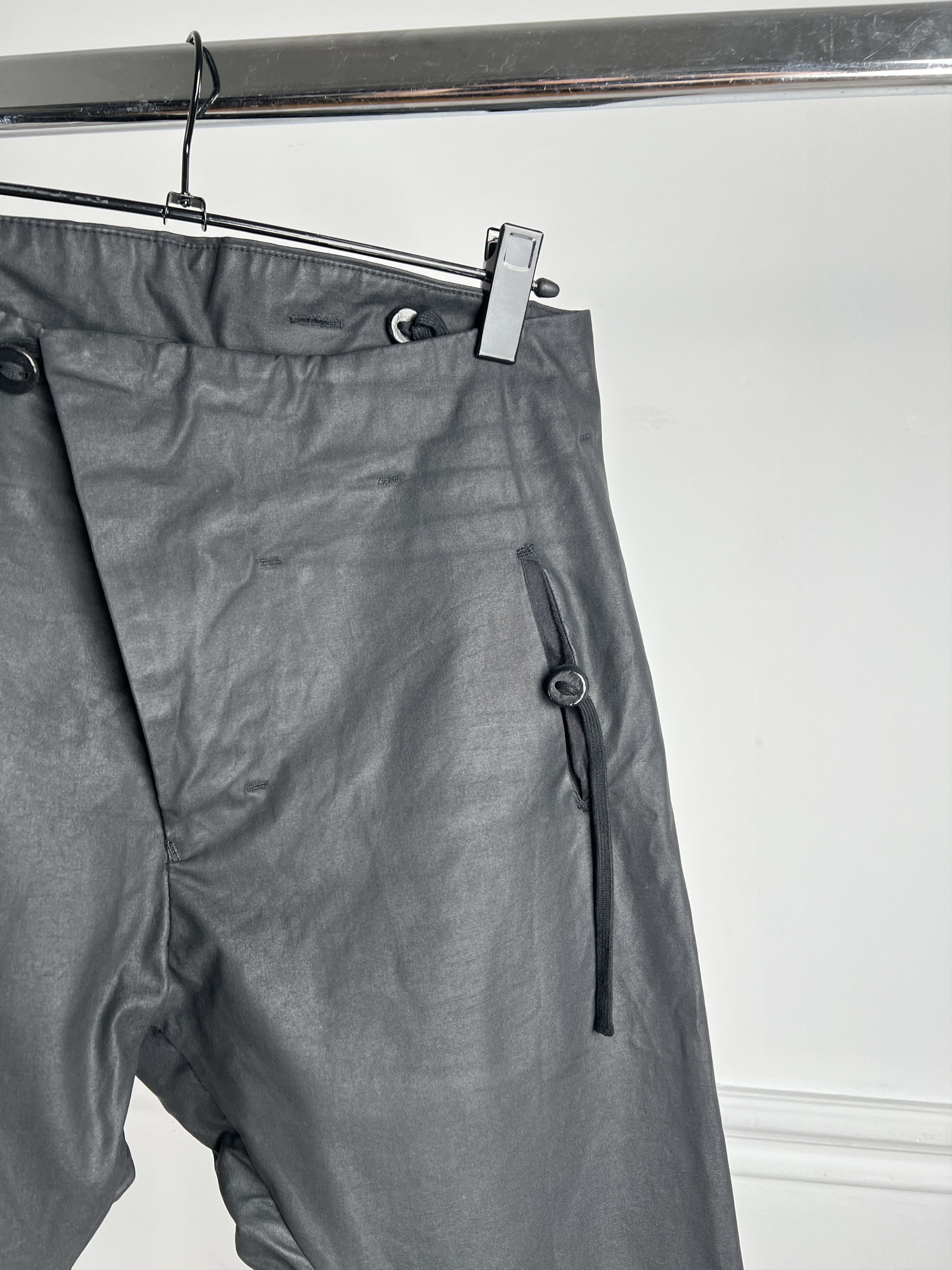 Waxed black Boris Bidjan Saberi pants