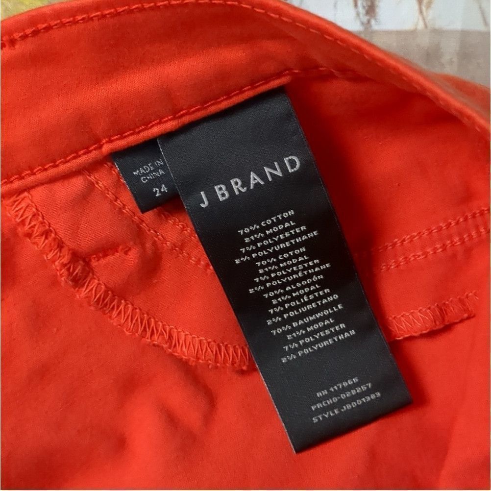 J Brand J brand 485 super skinny luxe sateen jeans coral size 24 Size 25" / US 0 / IT 36 - 5 Thumbnail