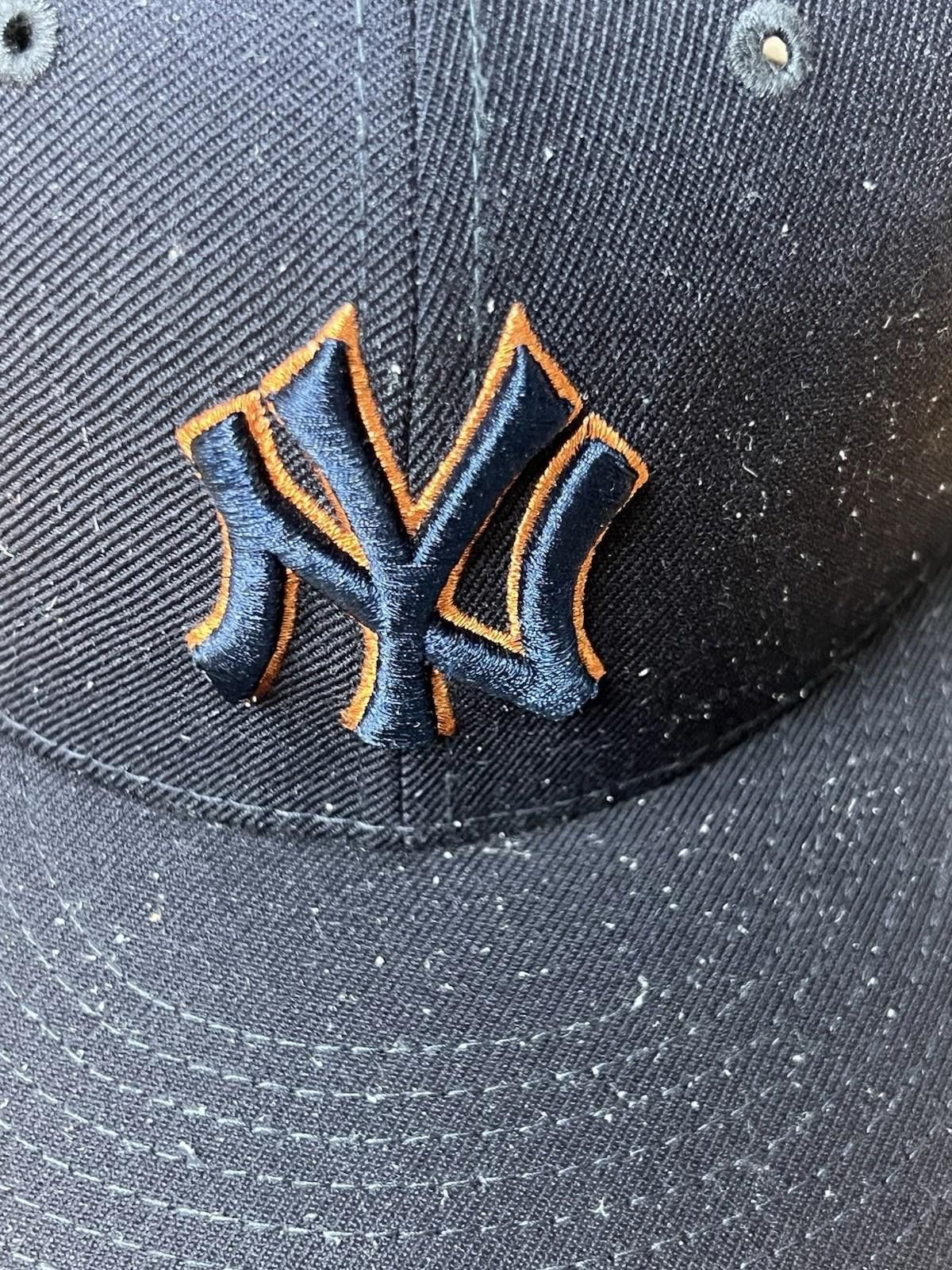 New Era New York Yankees Black Orange Stitching New Era 7 3/4 Fitted Size ONE SIZE - 3 Thumbnail