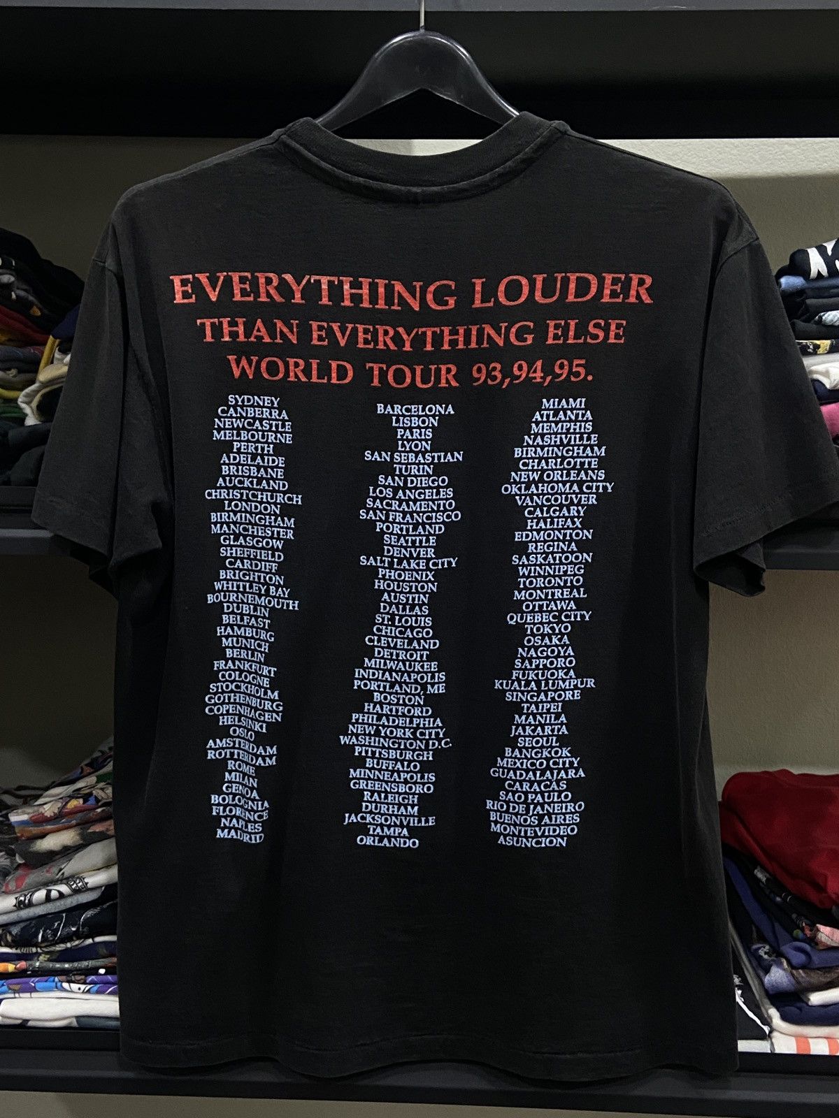 Band Tees × Vintage Vintage 90s Meat Loaf Hard rock Metal World Tour TShirt Size US L / EU 52-54 / 3 - 8 Thumbnail