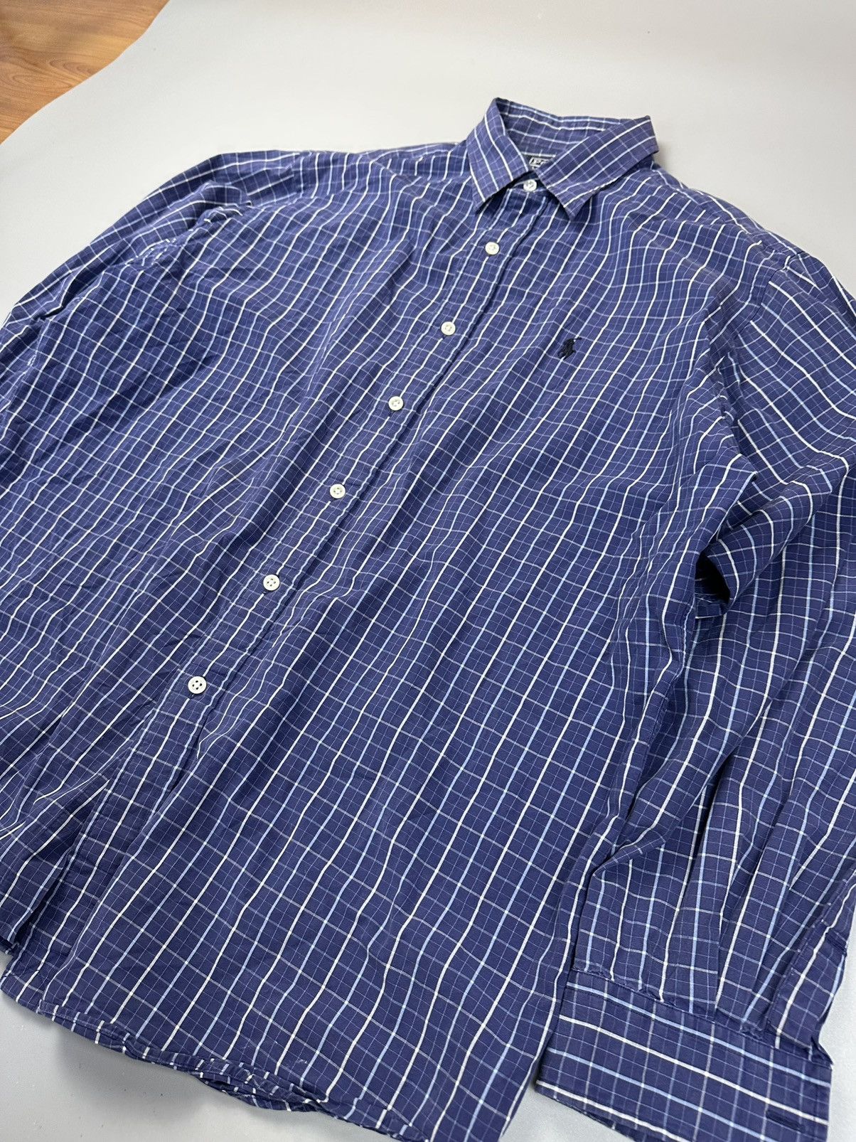 Polo Ralph Lauren Check blue button shirt Polo Ralph Lauren Size US L / EU 52-54 / 3 - 2 Thumbnail