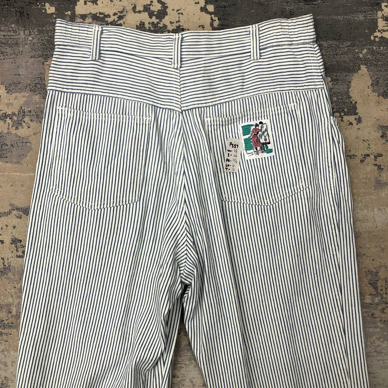 Vintage P557 VTG ICONIC HICKORY STRIPED PAINTER PANTS Size 28" / US 6 / IT 42 - 4 Thumbnail