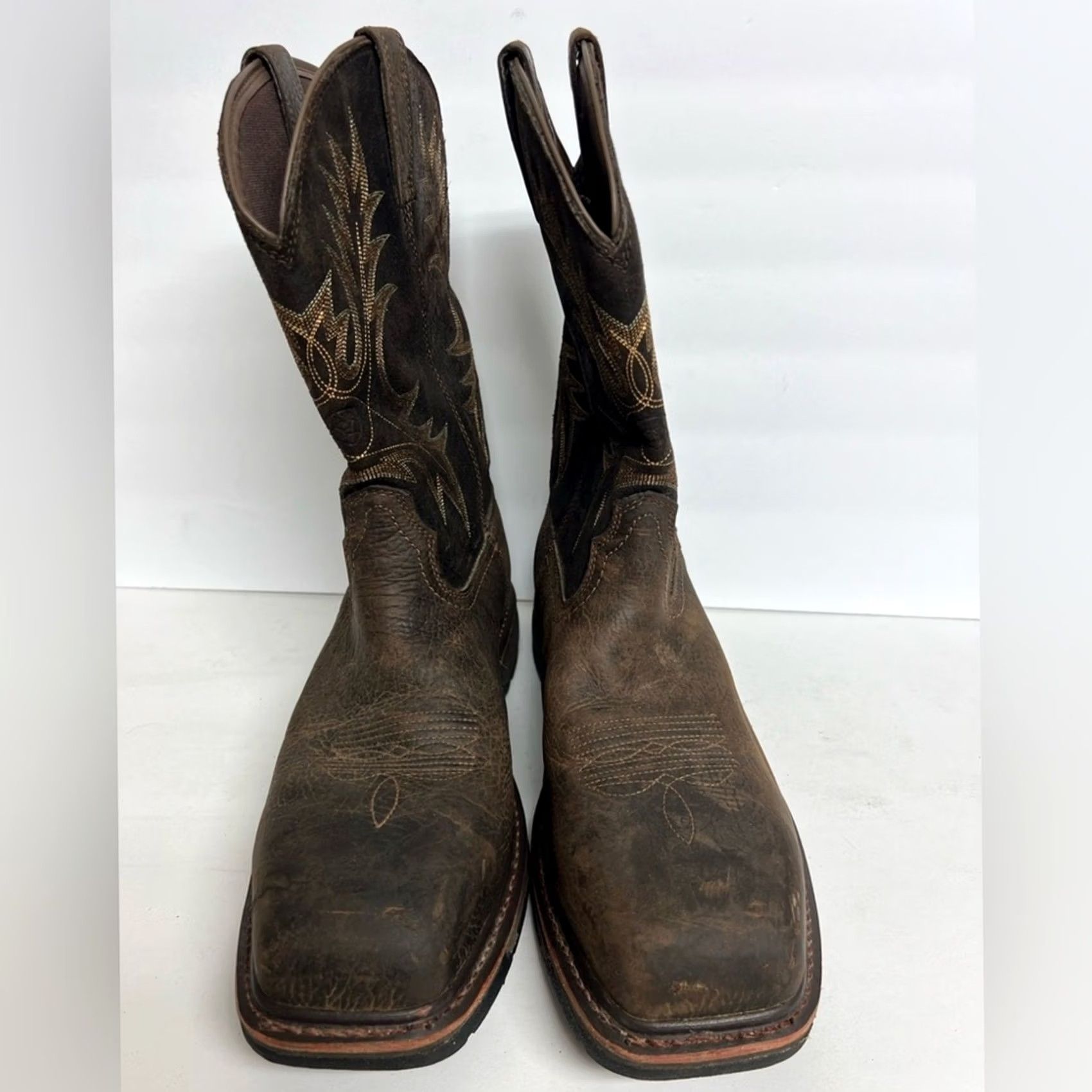 Ariat Ariat Men's WorkHog Wide Square Waterproof Composite Toe Work Boots SIZE 14D EUC Shirt? Size US 14 / EU 47 - 3 Thumbnail