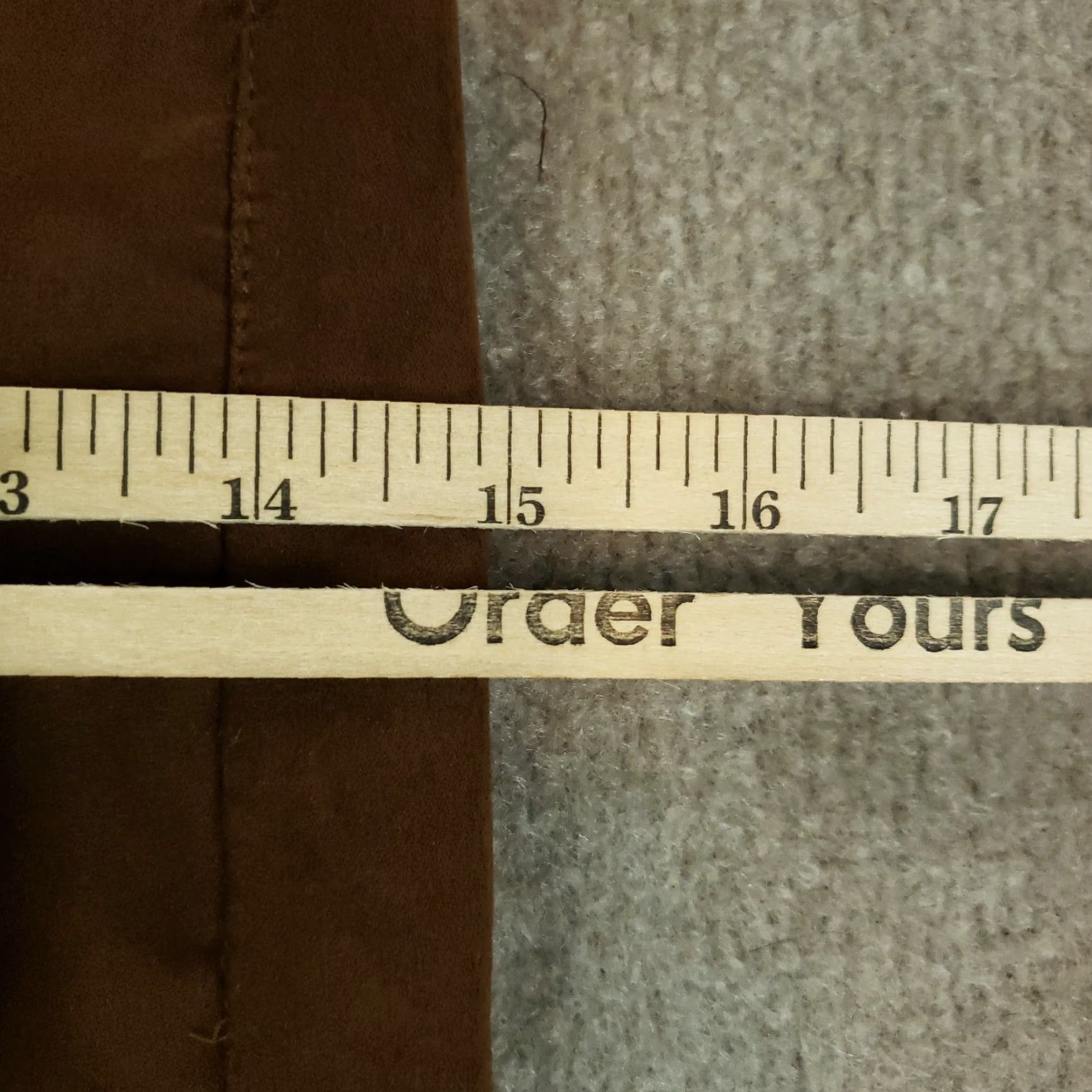Vintage Liverpool Brand Womens Size 4 Knee Length Brown Straight Pencil Skirt 4/27 Zip Solid Polyester Spandex Size 27" / US 4 / IT 40 - 4 Thumbnail