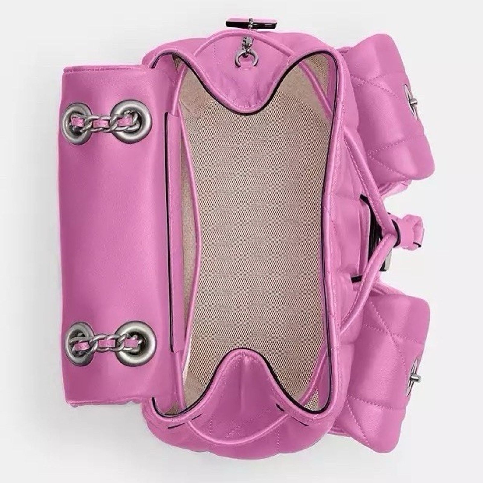 Coach NWT Coach Tabby Backpack Pillow Fuschia Leather CU076 Size ONE SIZE - 15 Thumbnail