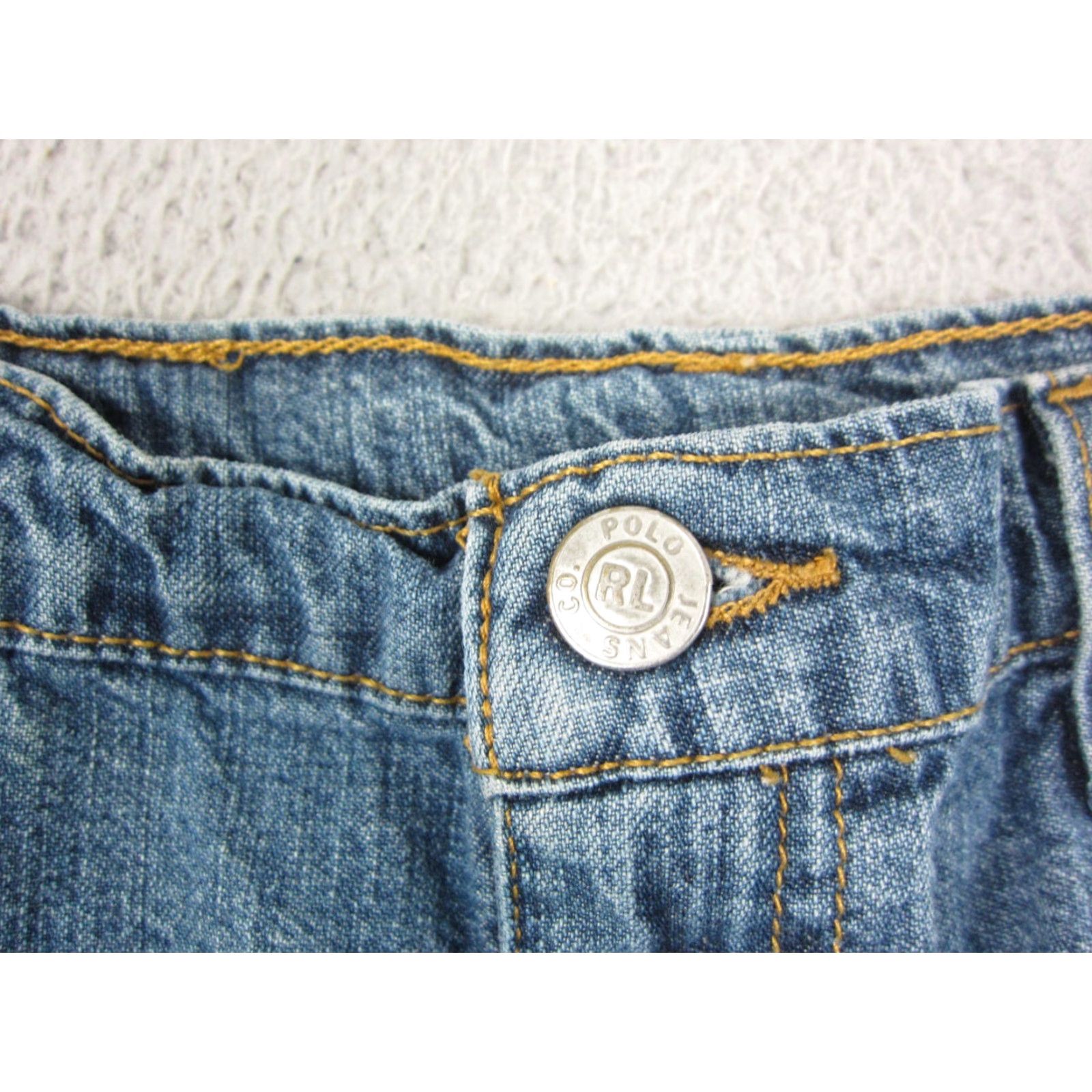 Ralph Lauren Vintage Ralph Lauren Polo Jeans Skirt Womens Sz 4 Blue A-Line Denim Back Slit Size 27" / US 4 / IT 40 - 6 Thumbnail