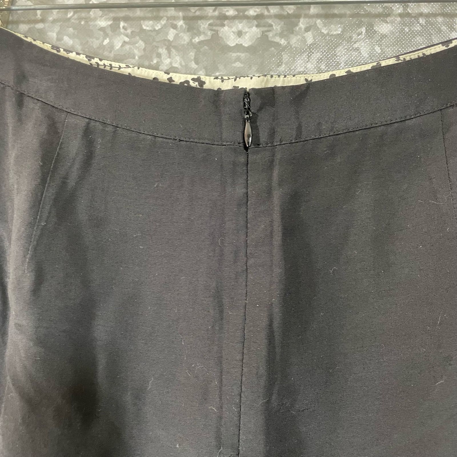 Anthropologie Odille Anthropologie Black Ruffle Front Straight Skirt - 8 Size 30" / US 8 / IT 44 - 6 Thumbnail