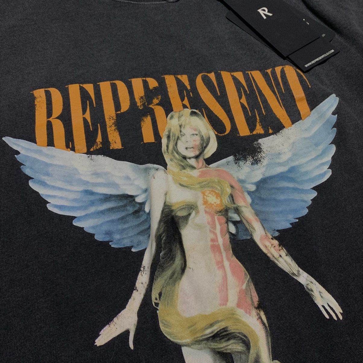 Represent Clo. Represent XXS Reborn Aged Black Tee Size US XXS / EU 40 - 3 Thumbnail
