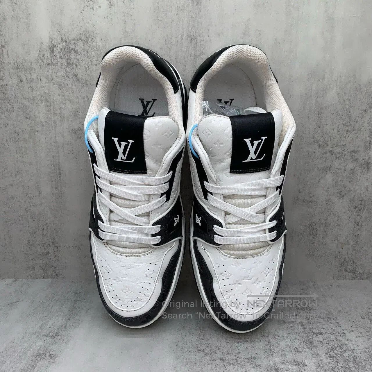 Louis Vuitton lv trainer black and white sneaker. Size US 7 / EU 40 - 6 Thumbnail