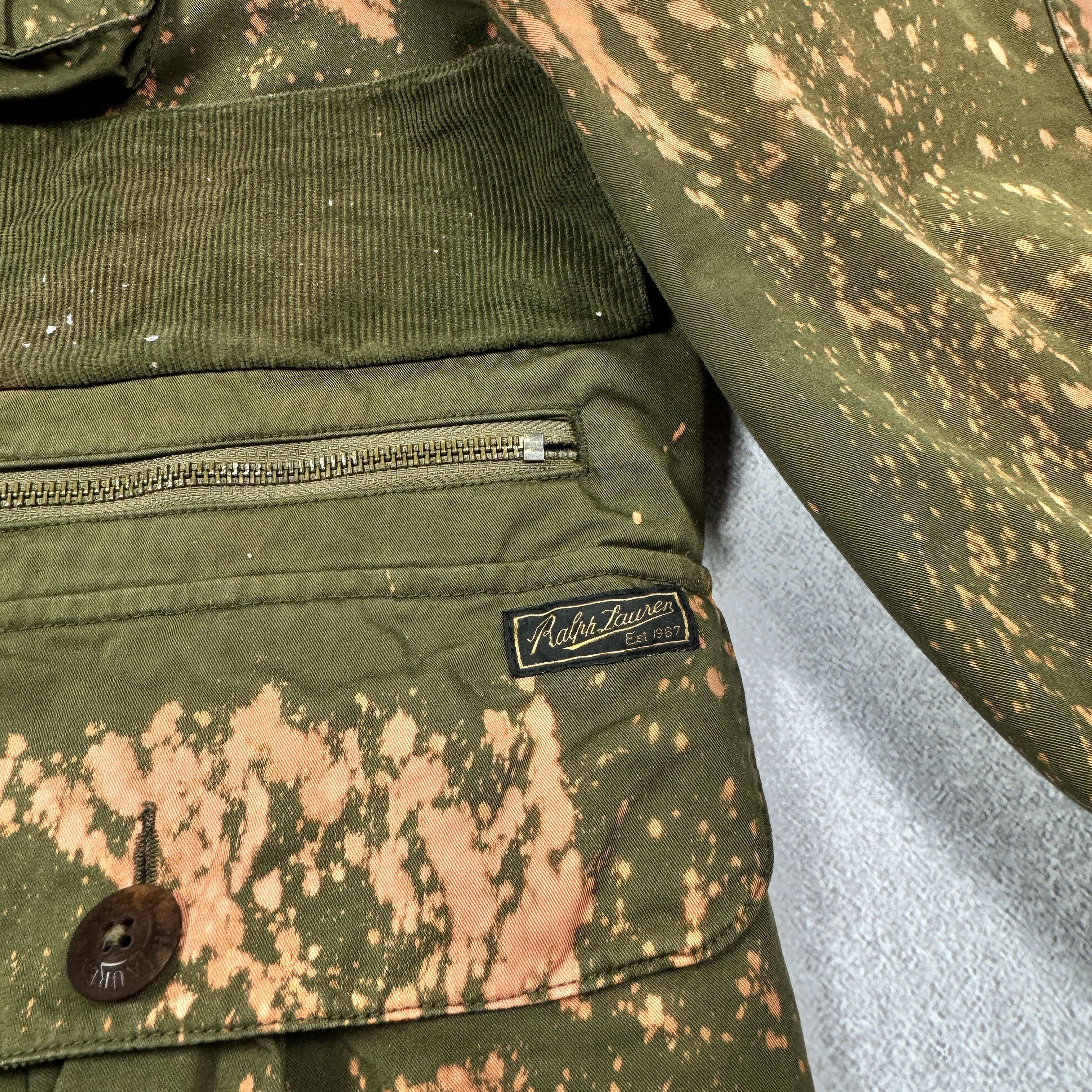 Designer × Polo Ralph Lauren POLO RALPH LAUREN CUSTOM ''NO WAR'' MILITARY POCKET JACKET Size US XXL / EU 58 / 5 - 10 Thumbnail
