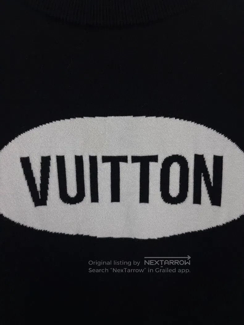 Louis Vuitton Louis Vuitton Black and white knit logo short sleeves Size US XXL / EU 58 / 5 - 4 Thumbnail