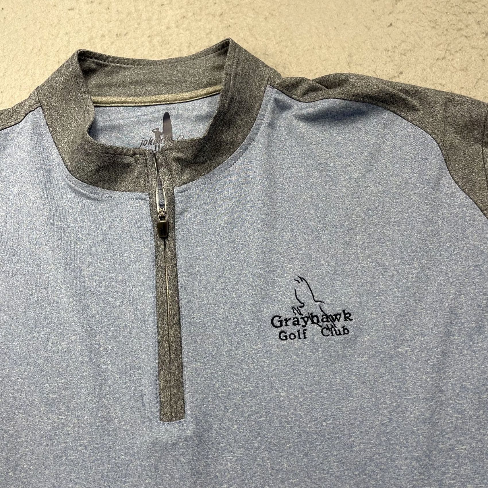 johnnie-O johnnie-O Jacket Mens 2XL Blue 1/4 Zip Golf Logo Grayhawk Performance Jacket Size US XXL / EU 58 / 5 - 3 Thumbnail