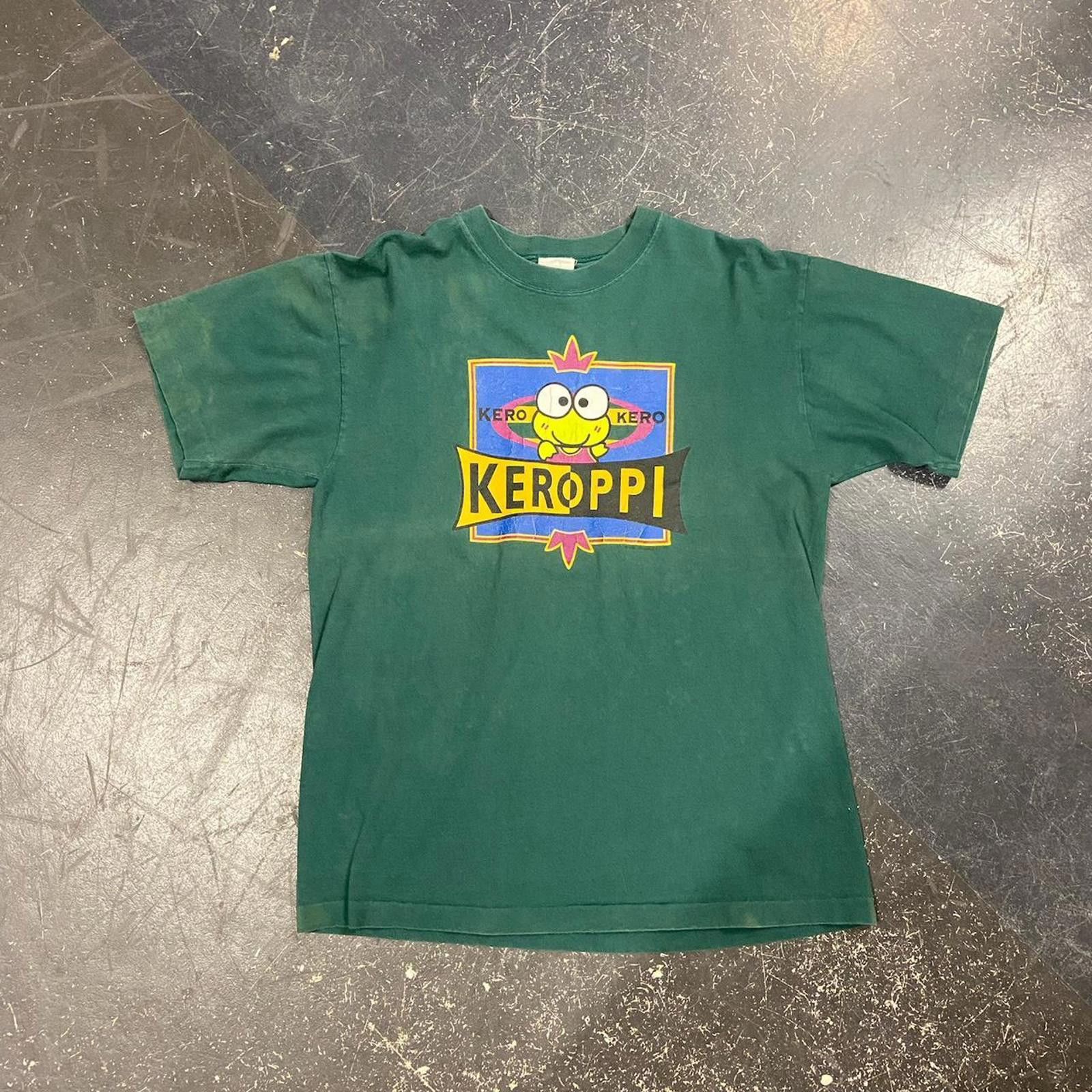 Vintage 1988 Keroppi Japanese Cartoon Tee Size US L / EU 52-54 / 3 - 6 Thumbnail
