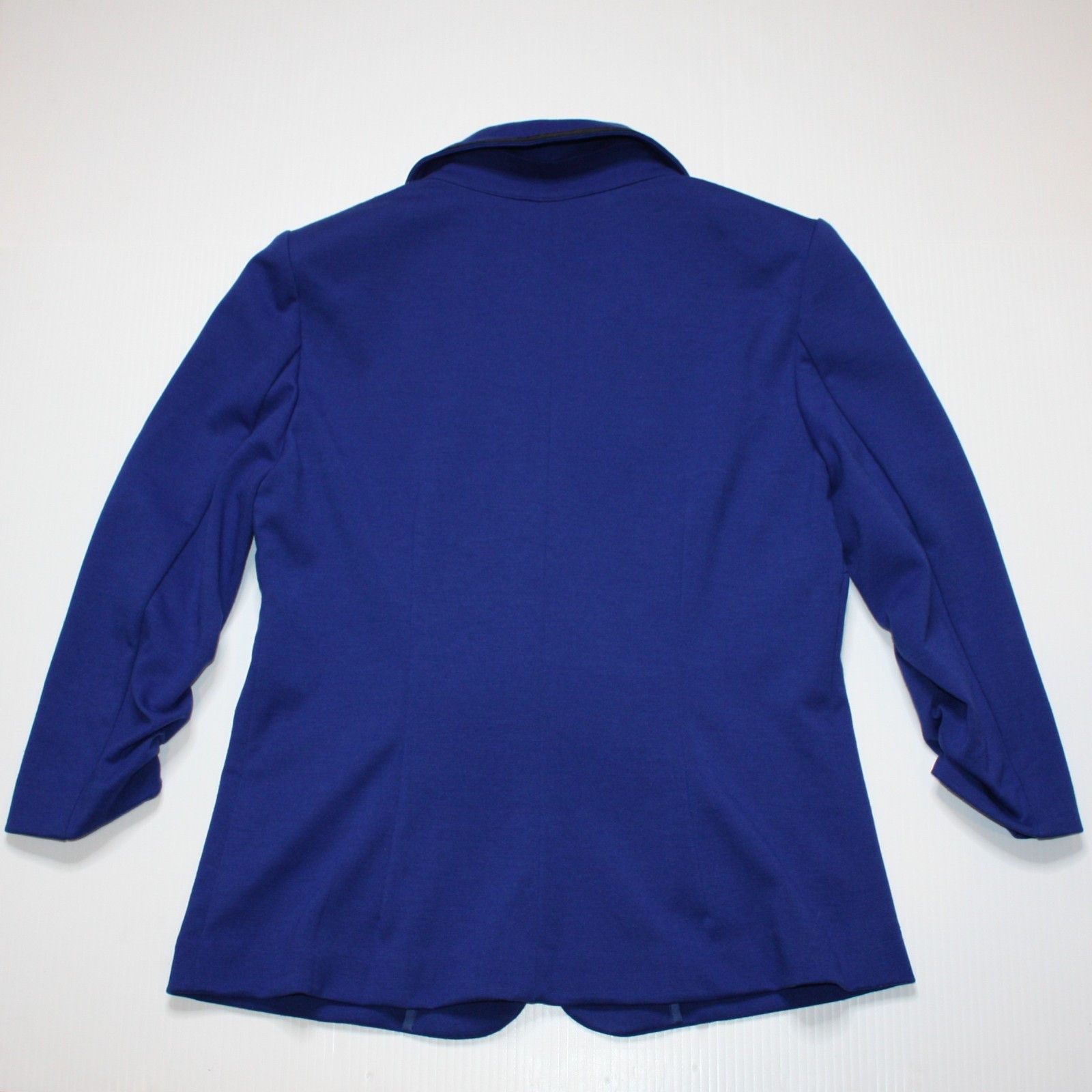 Laundry by Shelli Segal Grosgrain Trim Ponte Jacket in Blue Color size 8 Size M / US 6-8 / IT 42-44 - 4 Thumbnail