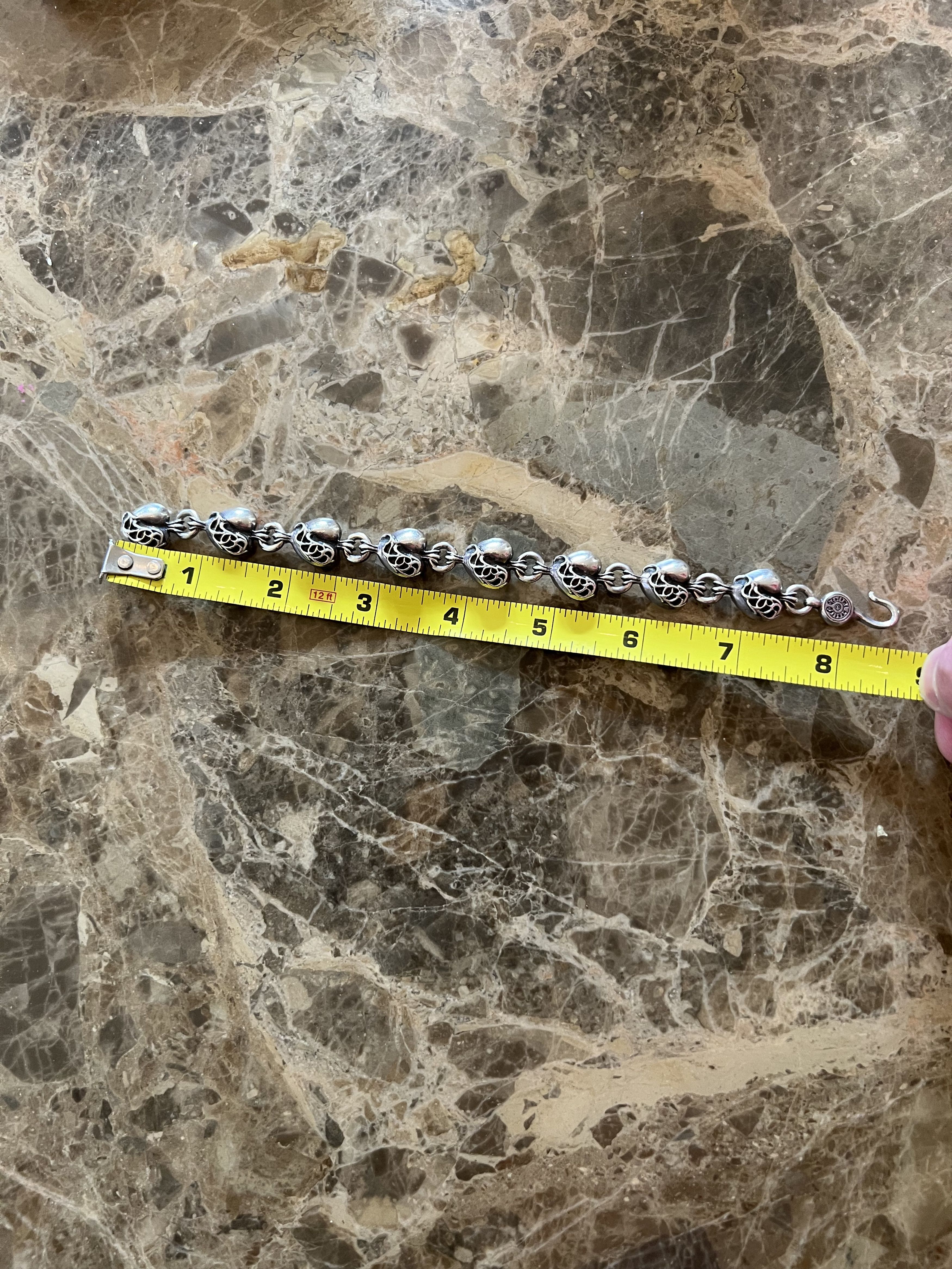 Chrome Hearts Chrome Hearts Heart Link Bracelet Size ONE SIZE - 8 Thumbnail